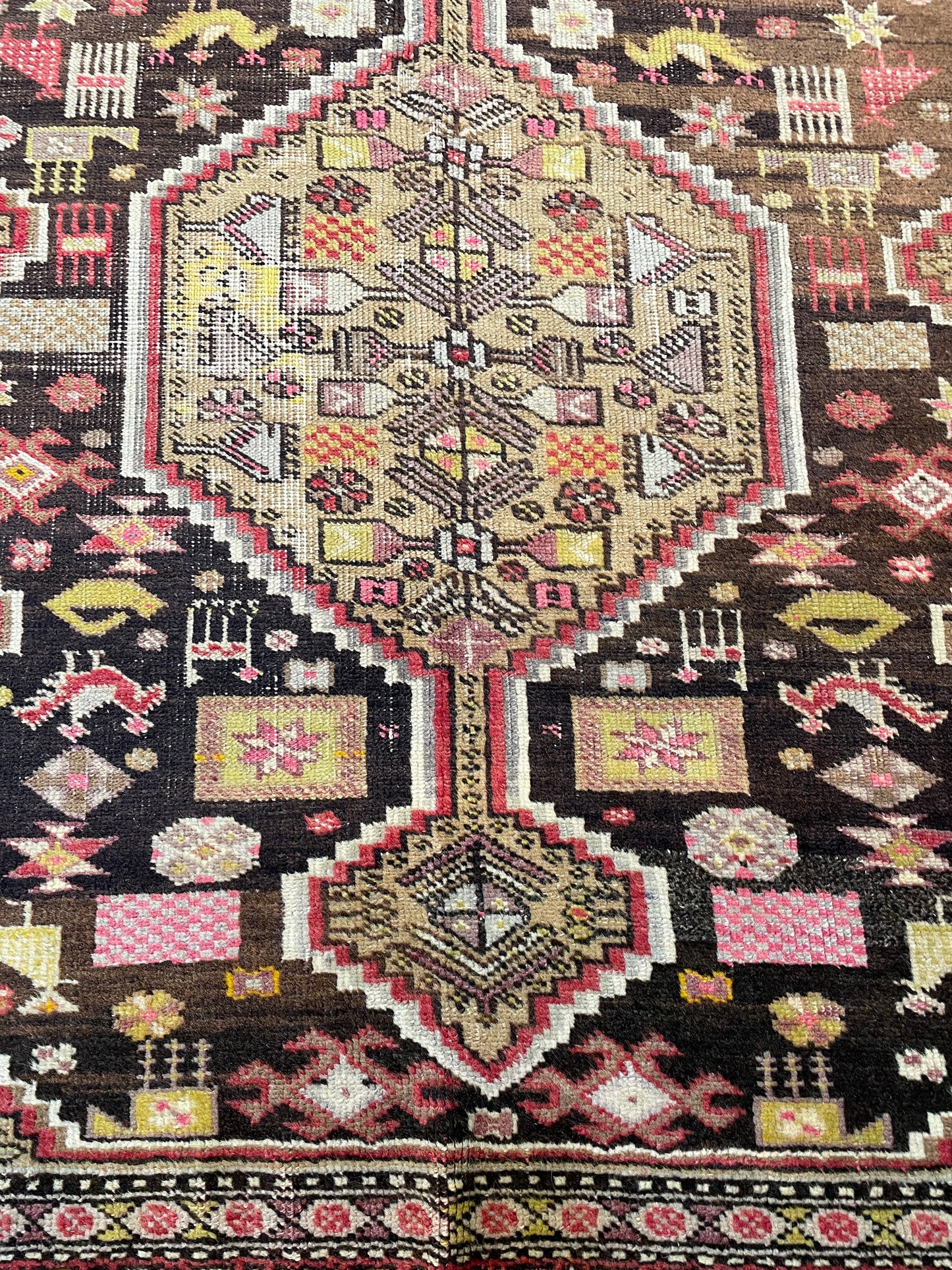 Hand-Knotted Wool Rug Turkish Oushak 4'9" x 7'5"