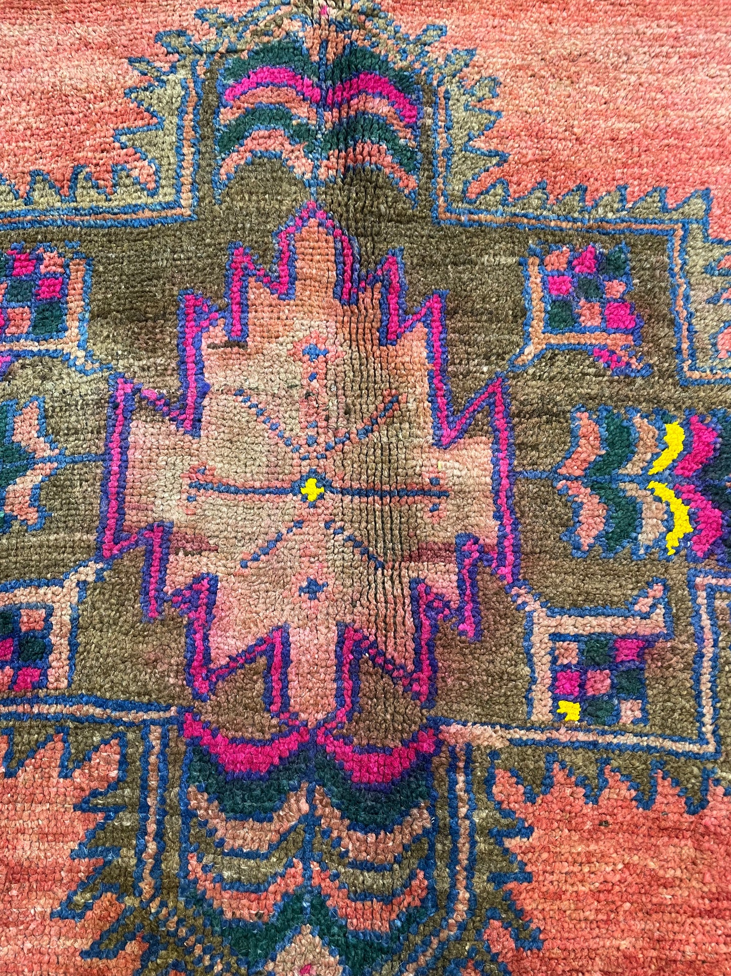 Hand-Knotted Wool Rug Turkish Oushak 3'10" x 5'5"