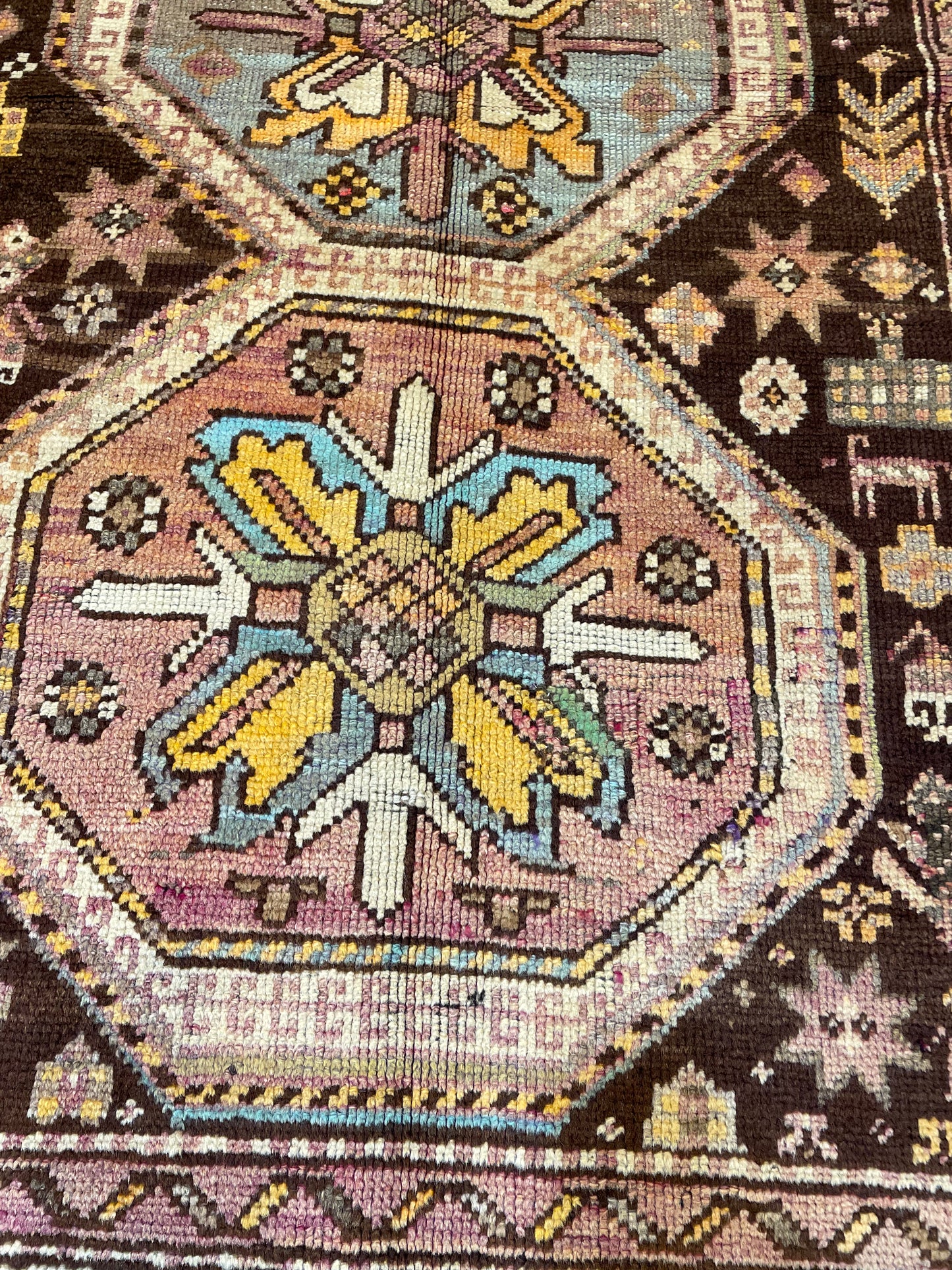 Hand-Knotted Wool Rug Turkish Oushak 3'11" x 6'3"