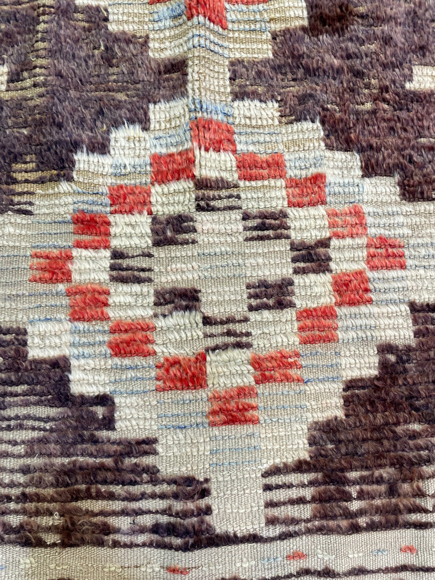 Hand-Knotted Wool Rug Turkish Oushak 4' x 5'1"