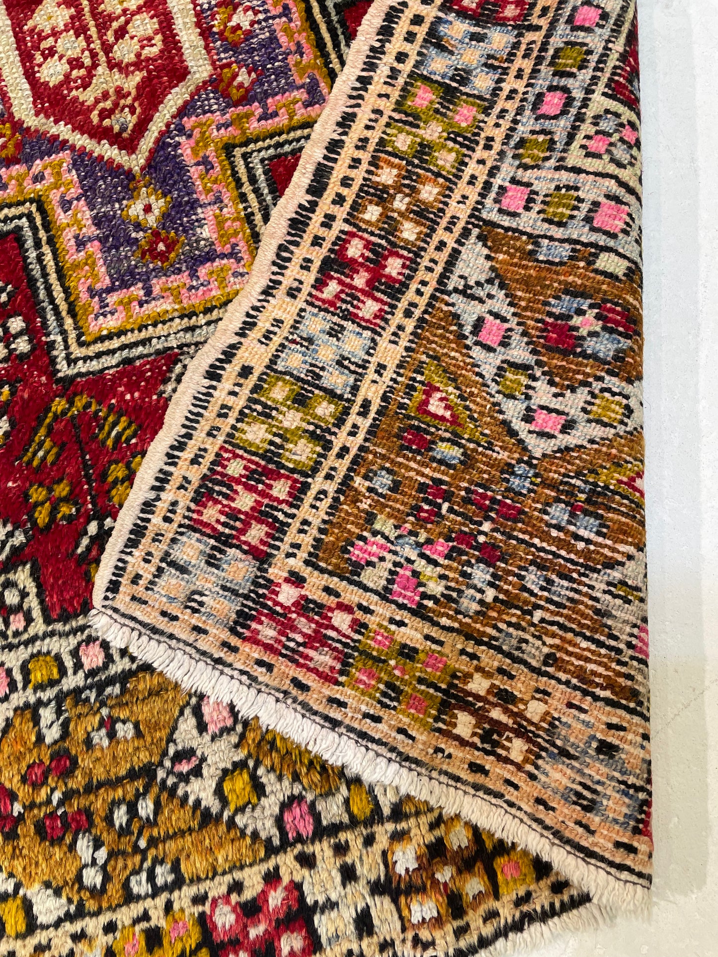 Hand-Knotted Wool Rug Turkish Oushak 4' x 5'9"