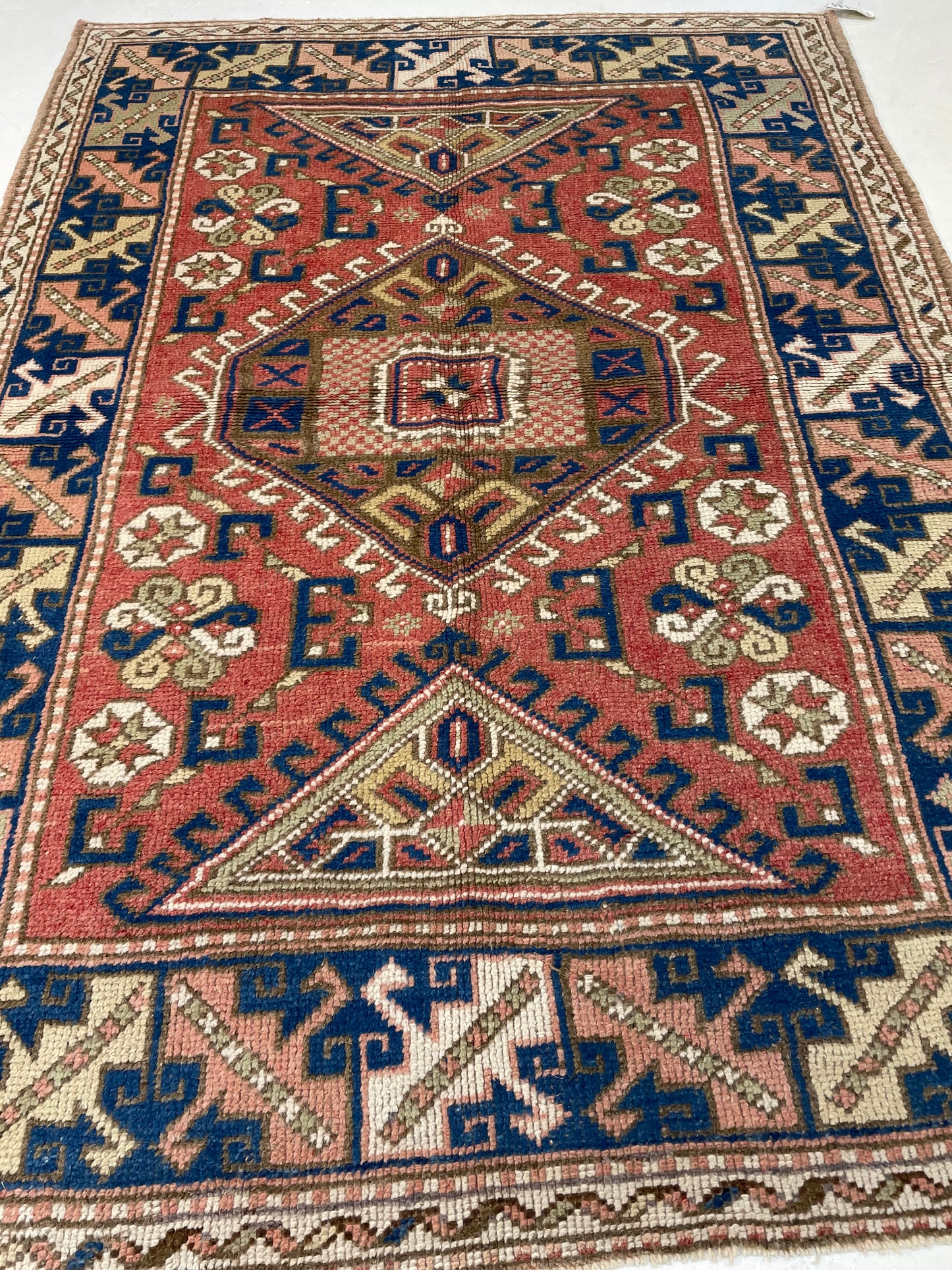 Hand-Knotted Wool Rug Turkish Oushak 4'7" x 6'6"