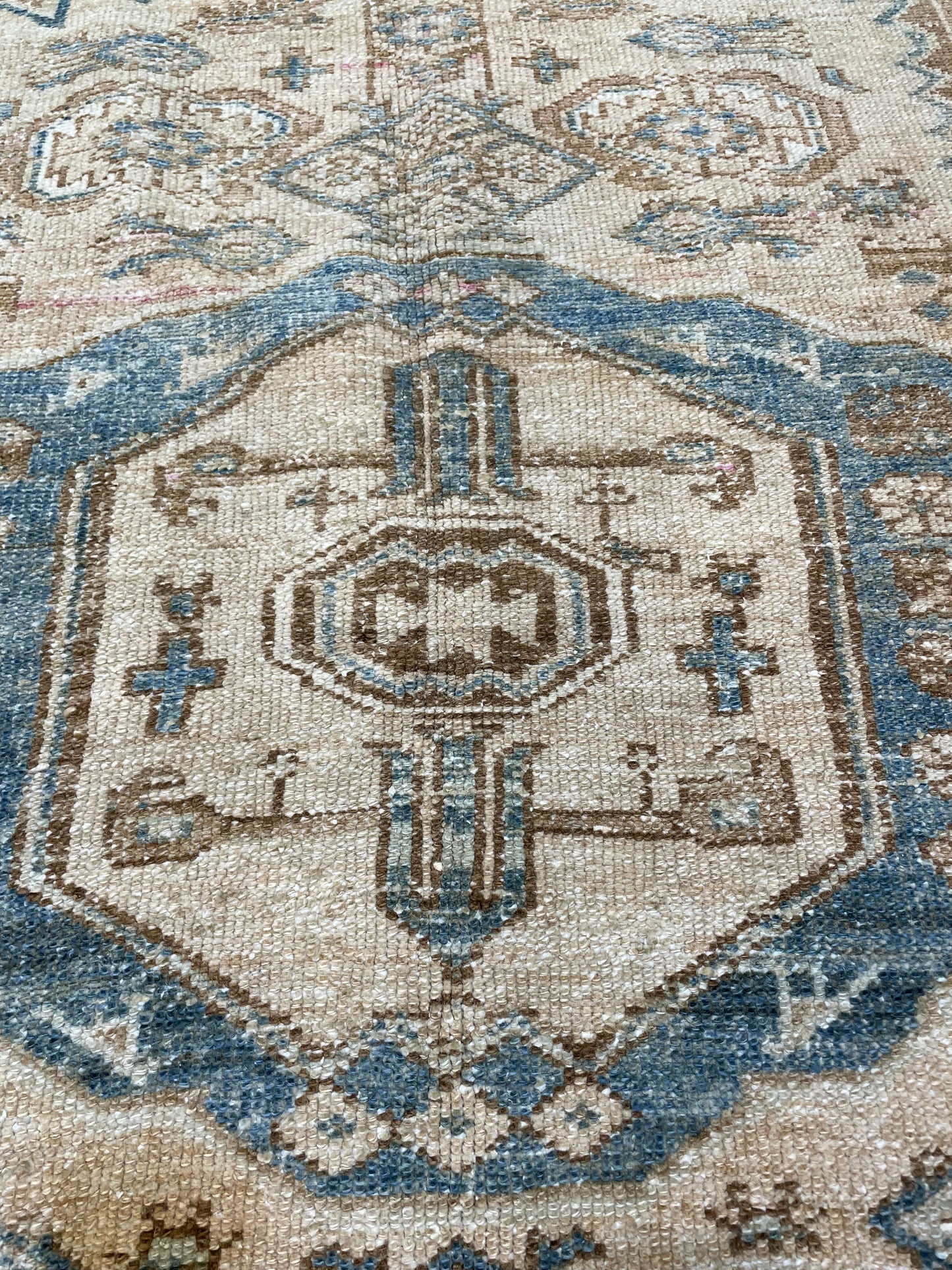 Hand-Knotted Wool Rug Turkish Oushak 3'11" x 6'1"