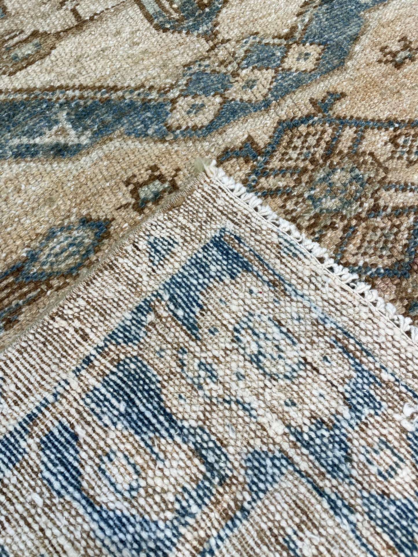 Hand-Knotted Wool Rug Turkish Oushak 3'11" x 6'1"