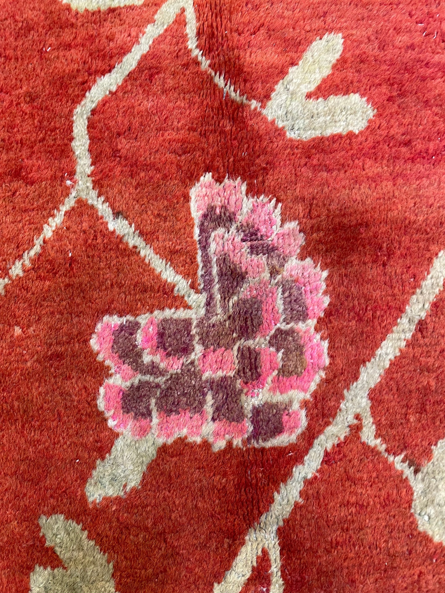 Hand-Knotted Wool Rug Turkish Oushak 4' x 7'8"