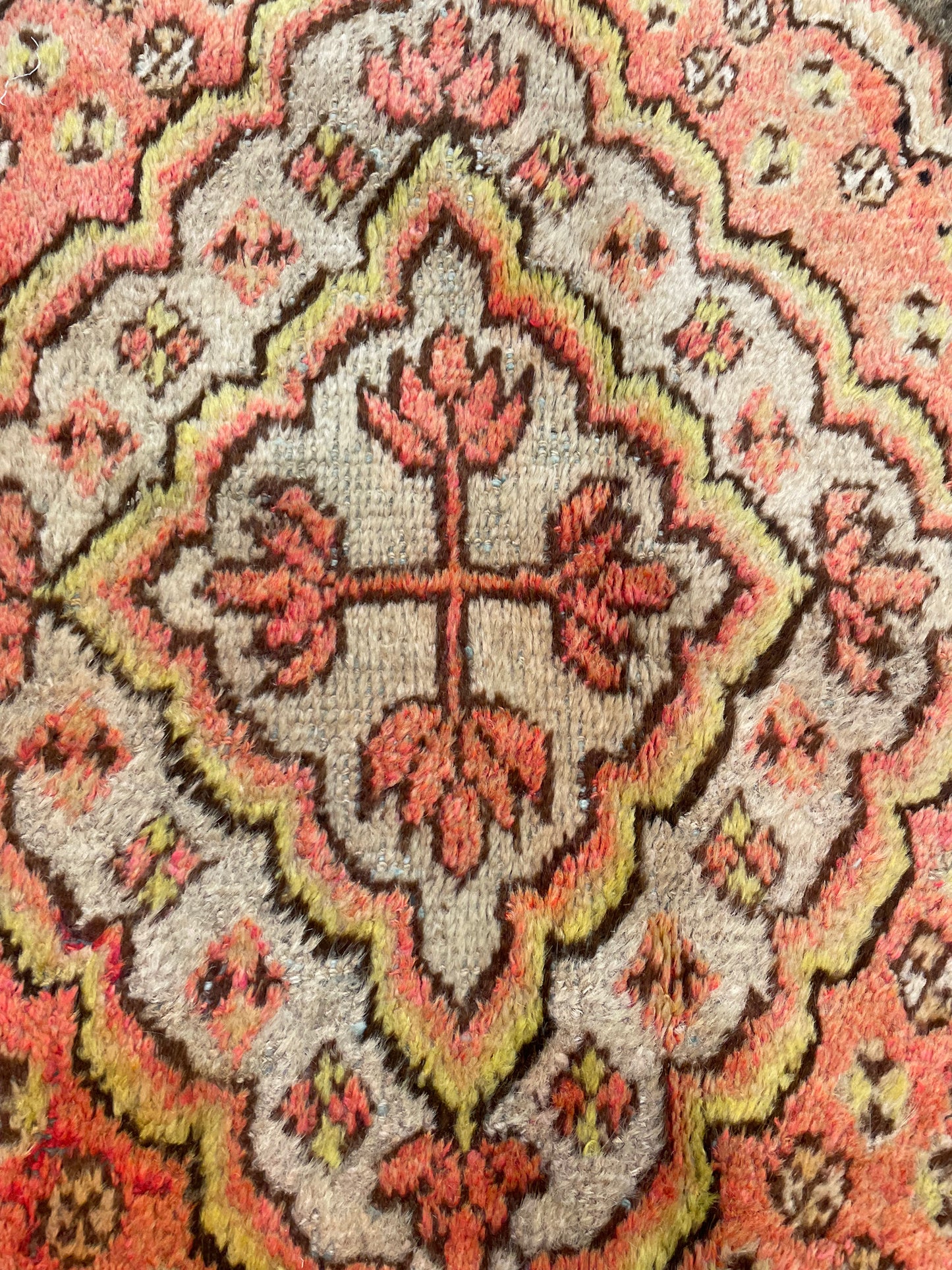 Hand-Knotted Wool Rug Khotan 3'7" x 7'8"