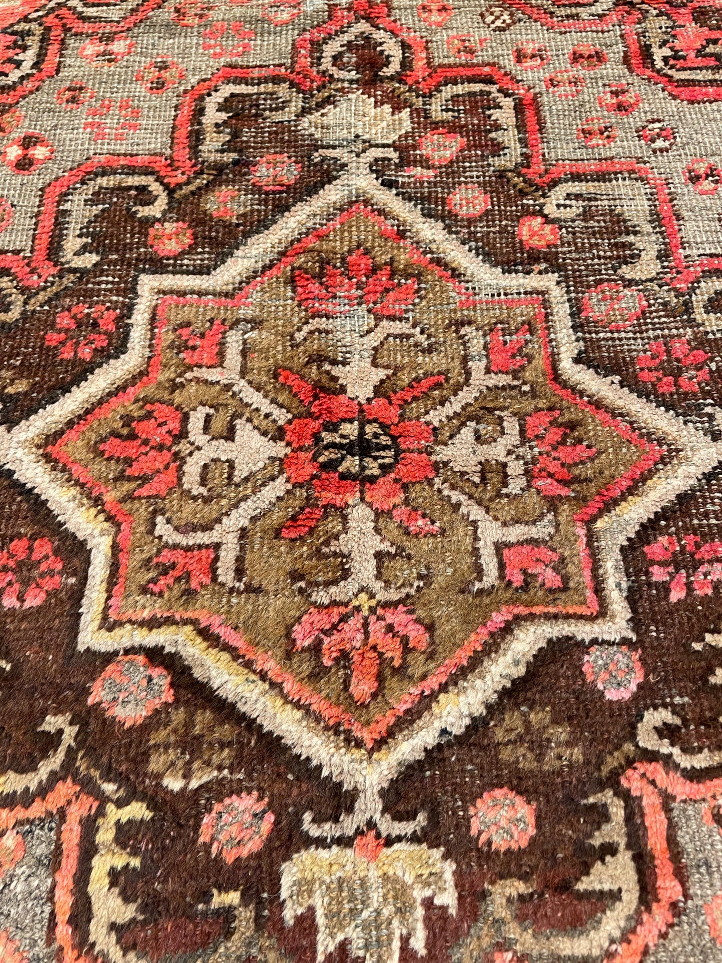 Hand-Knotted Wool Rug Khotan 4'2" x 6'