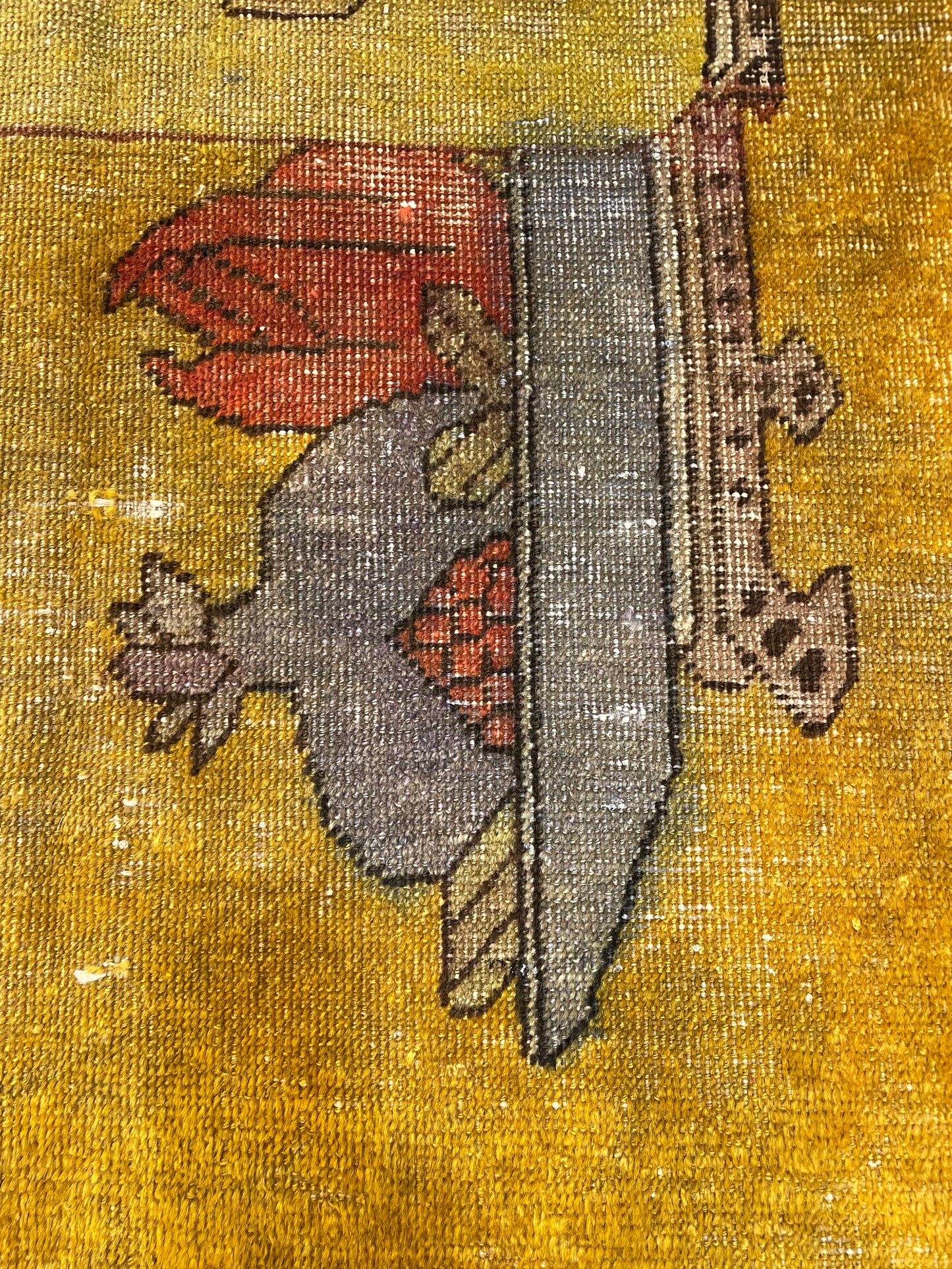 Hand-Knotted Wool Rug Khotan 4'8" x 6'7"
