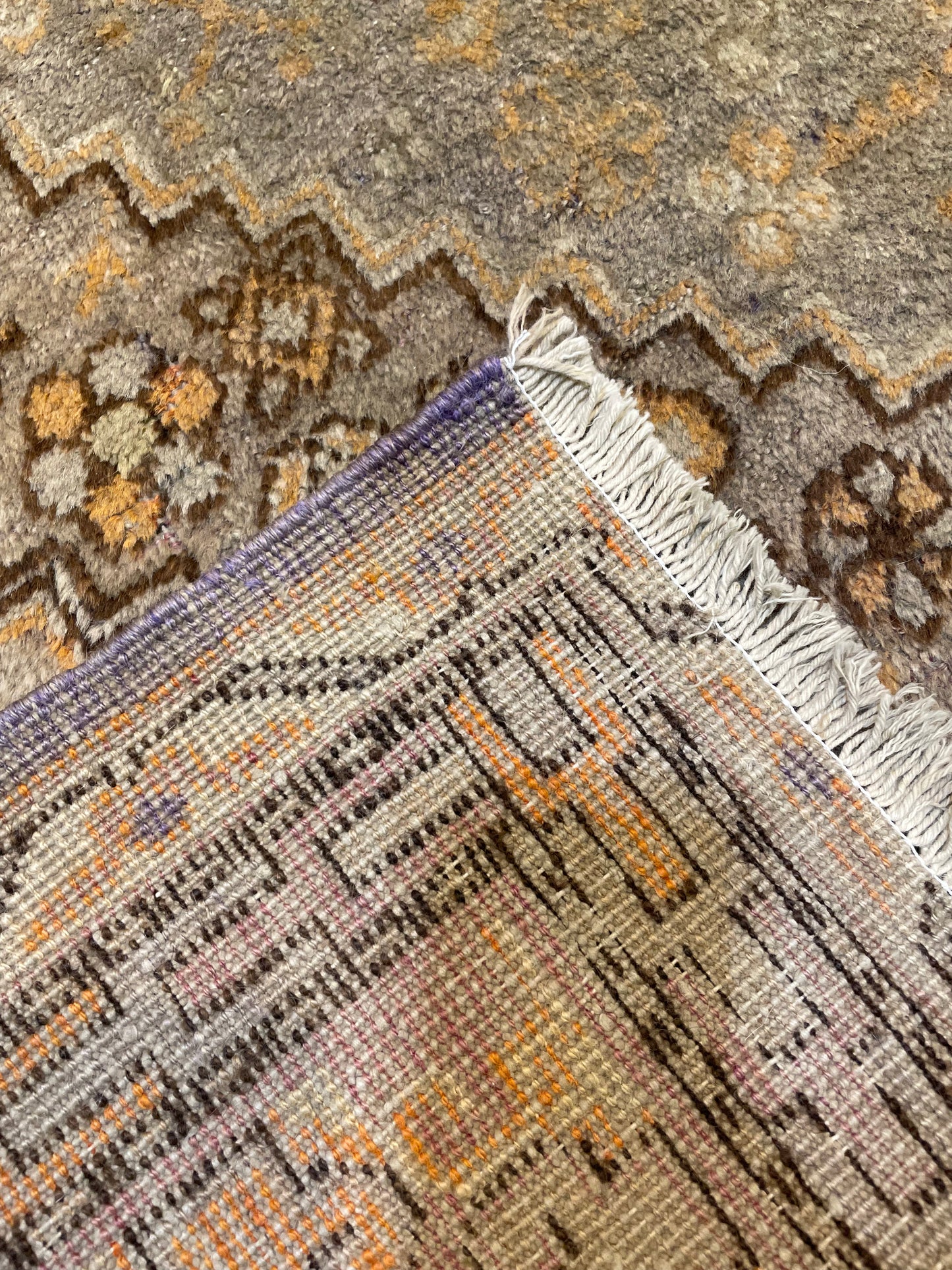 Hand-Knotted Wool Rug Khotan 4'4" x 6'4"