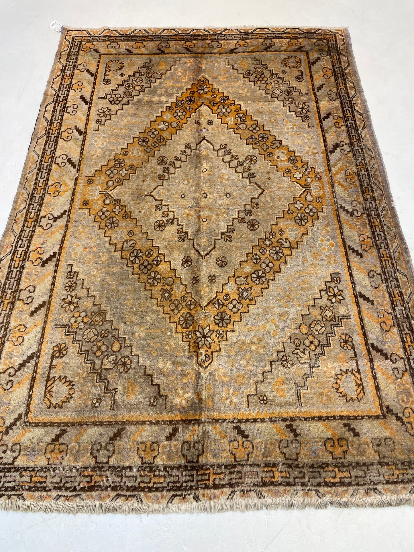 Hand-Knotted Wool Rug Khotan 4'4" x 6'4"