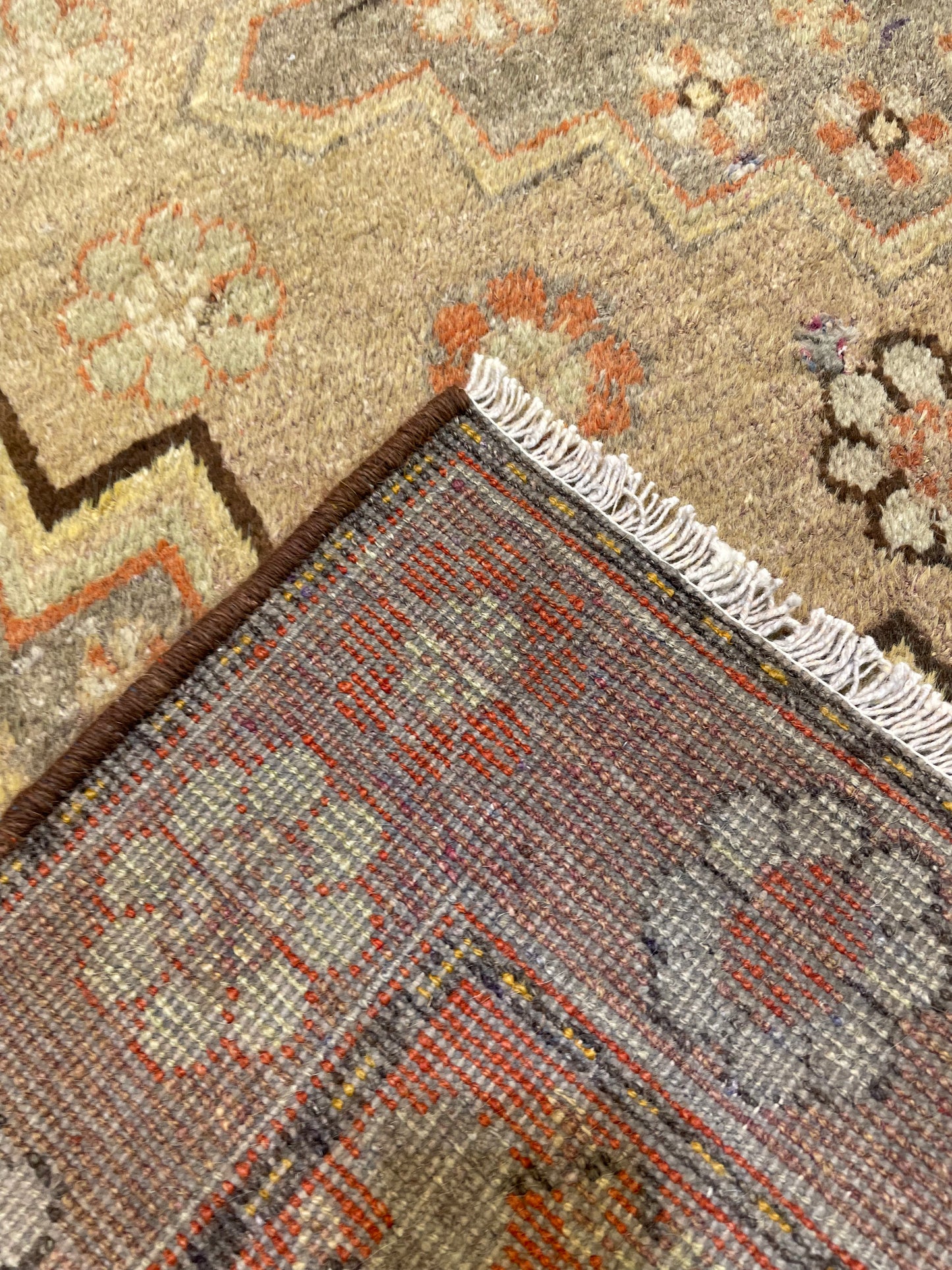 Hand-Knotted Wool Rug Khotan 5'1" x 8'2"