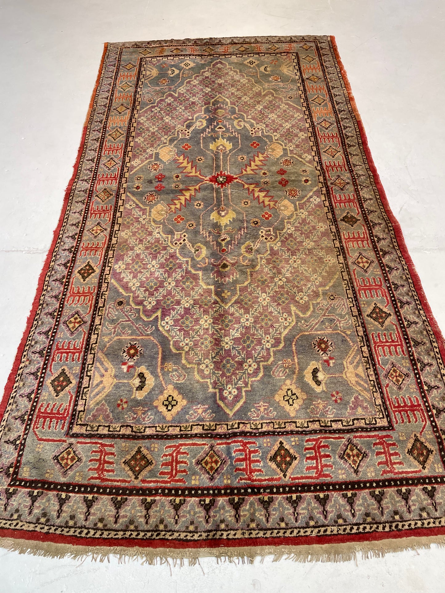 Hand-Knotted Wool Gallery Size Khotan 4'4" x 10'
