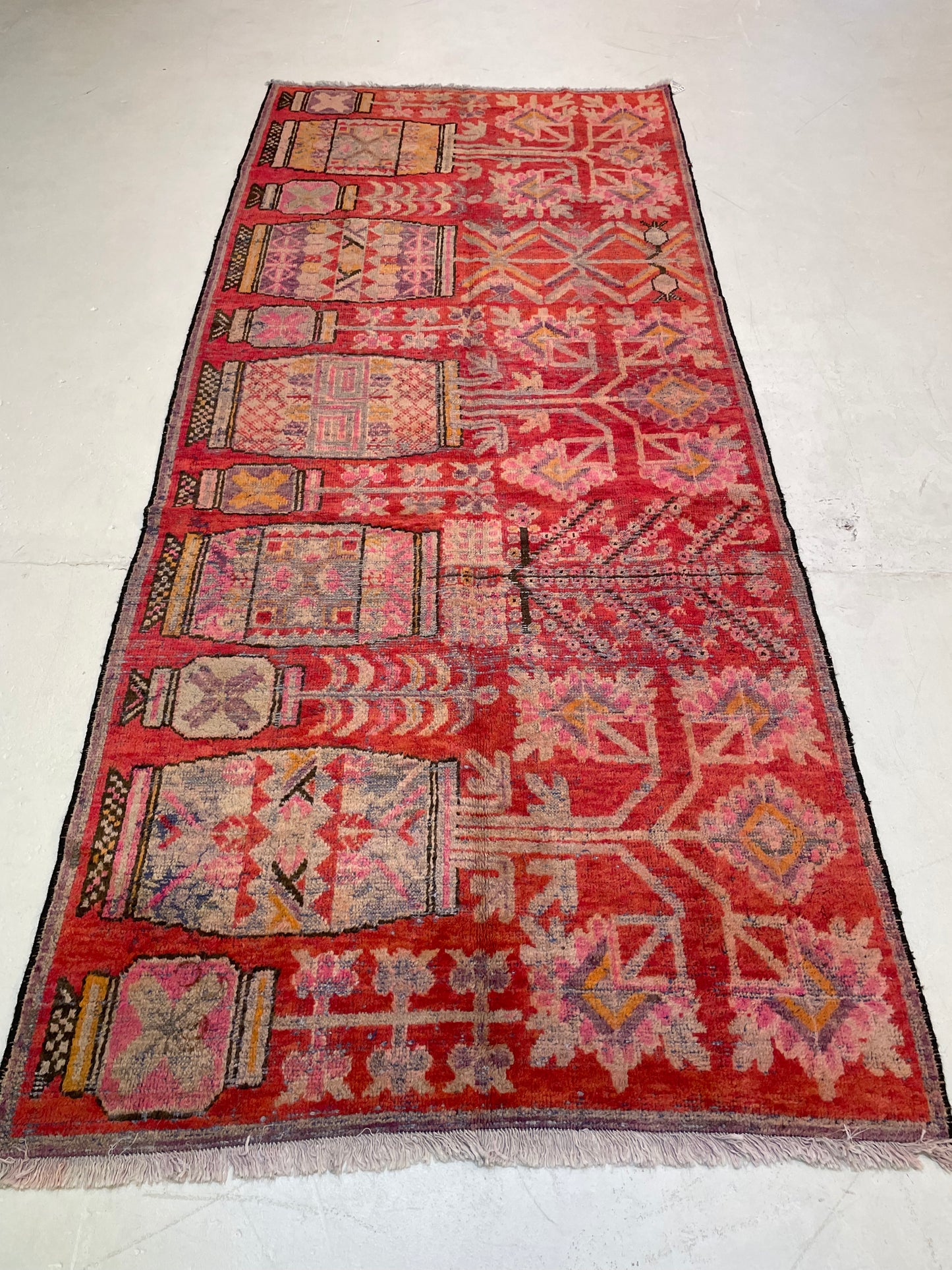 Hand-Knotted Wool Gallery Size Khotan 3'8" x 8'9"