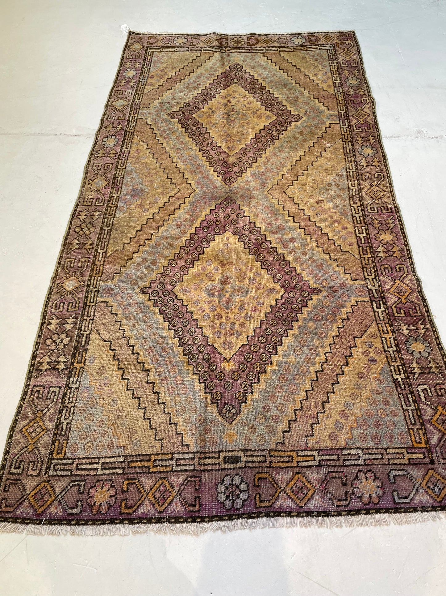 Hand-Knotted Wool Gallery Size Khotan 4'2" x 7'10"