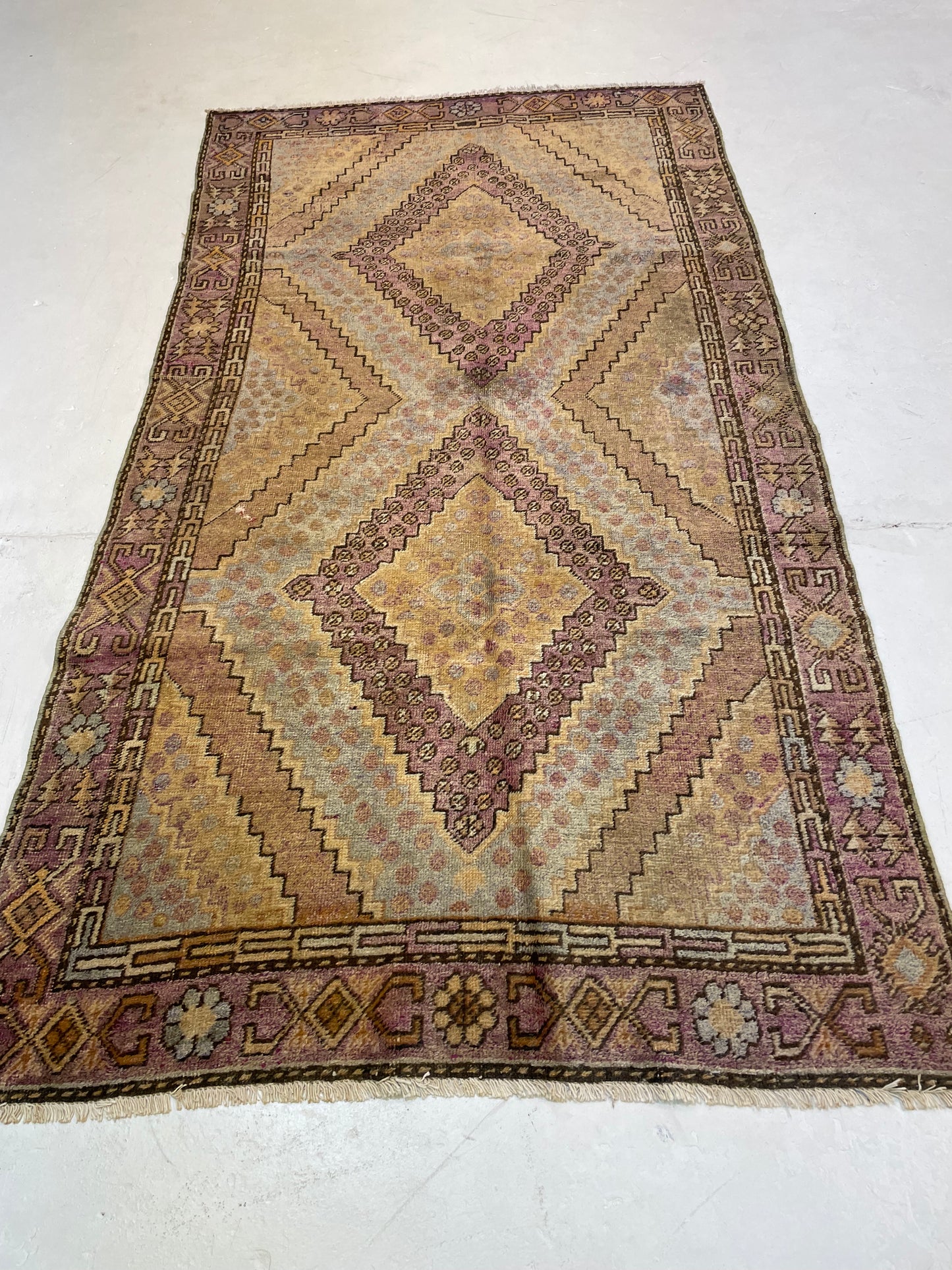 Hand-Knotted Wool Gallery Size Khotan 4'2" x 7'10"