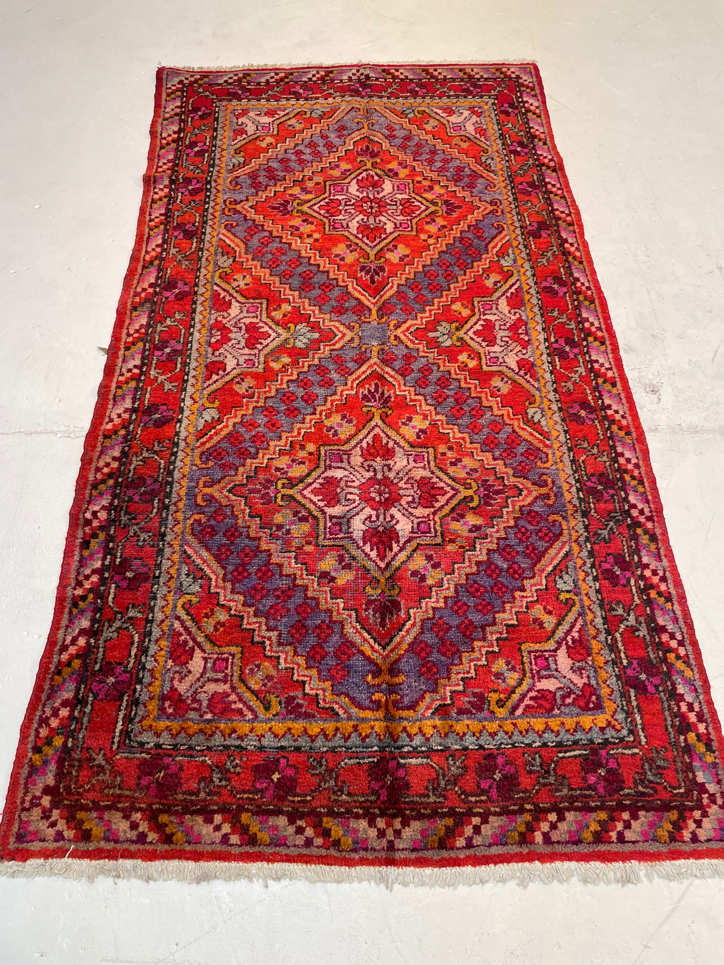 Hand-Knotted Wool Gallery Size Khotan 3'10" x 7'7"