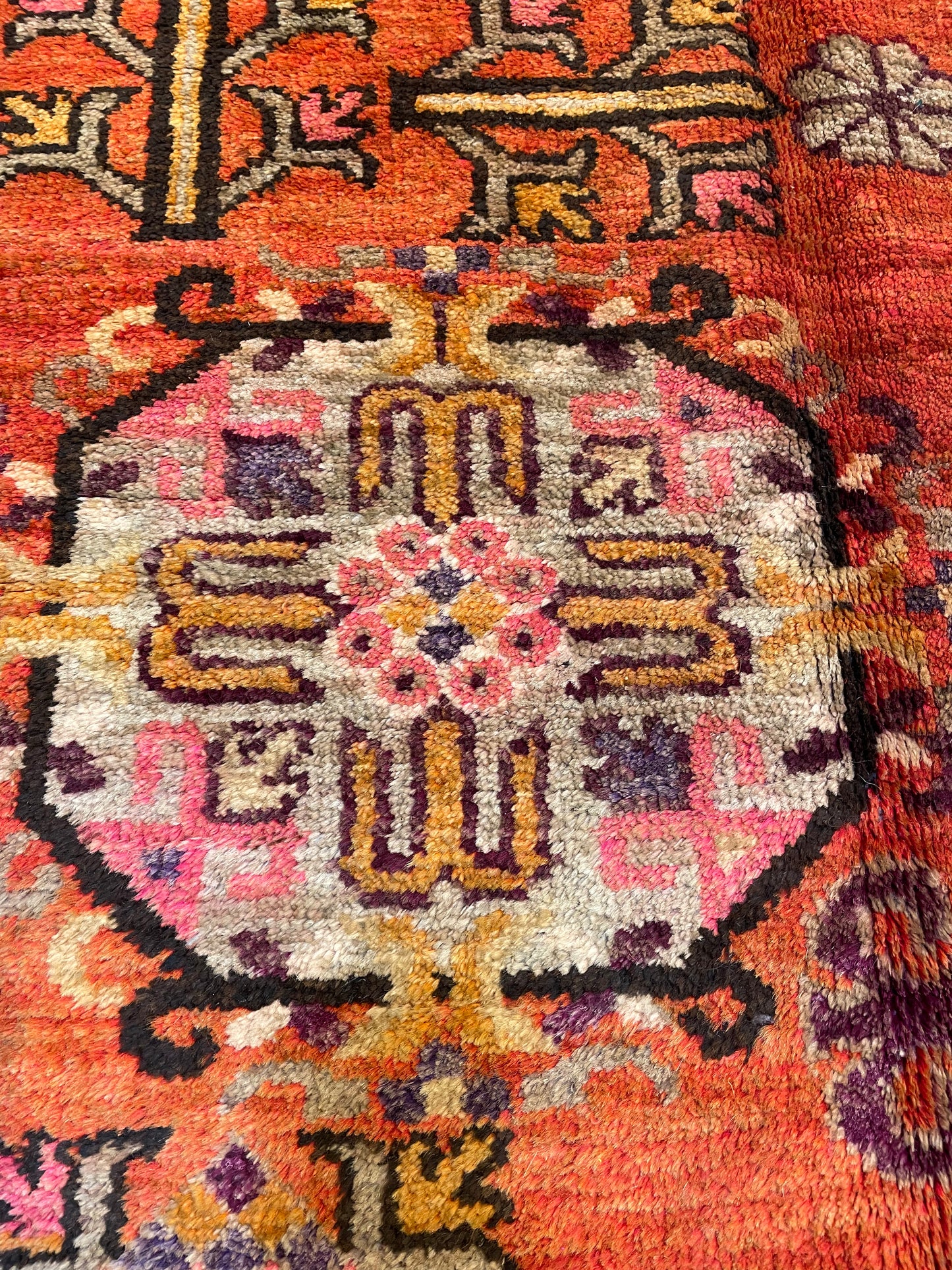 Hand-Knotted Wool Gallery Size Khotan 4'7" x 9'7"