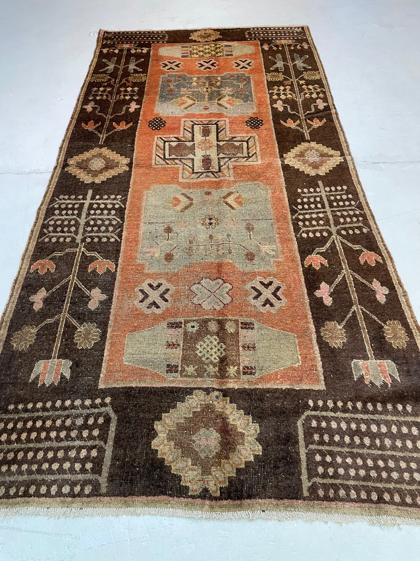 Hand-Knotted Wool Gallery Size Khotan 4'9" x 9'9"