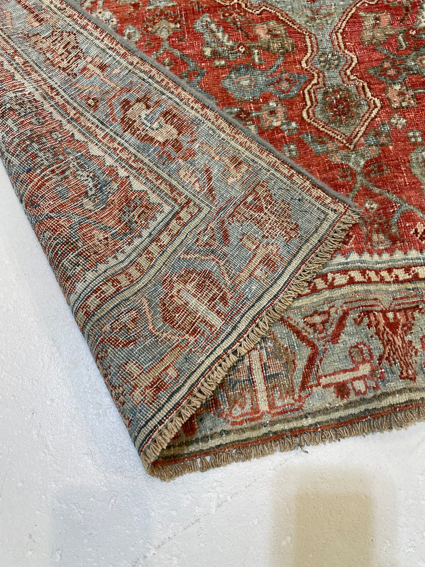 Hand-Knotted Wool Rug Persian Bijar 4' x 5'