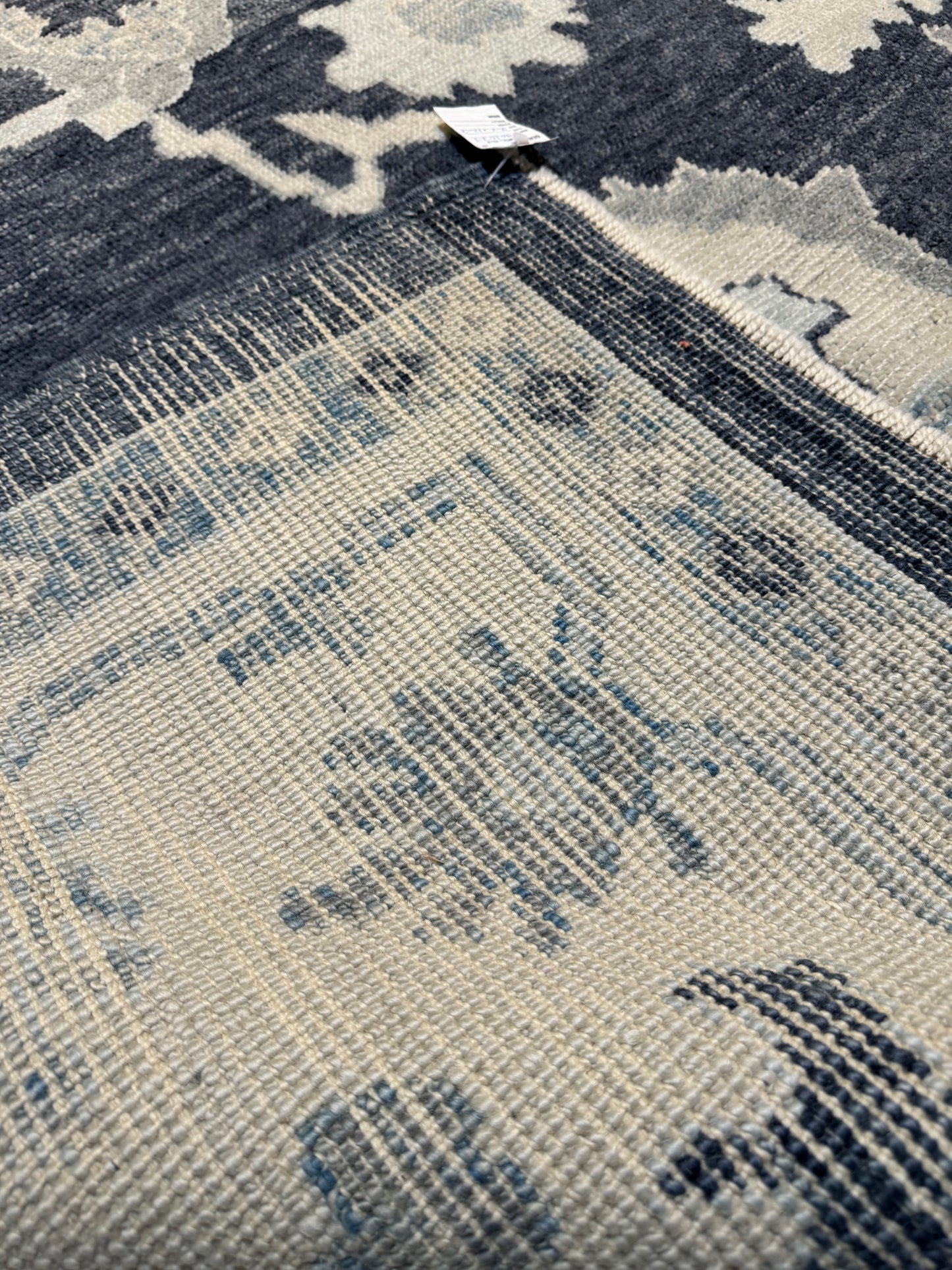 Hand-Knotted Wool Area Rug Turkish Oushak 9'1" x 12'3"