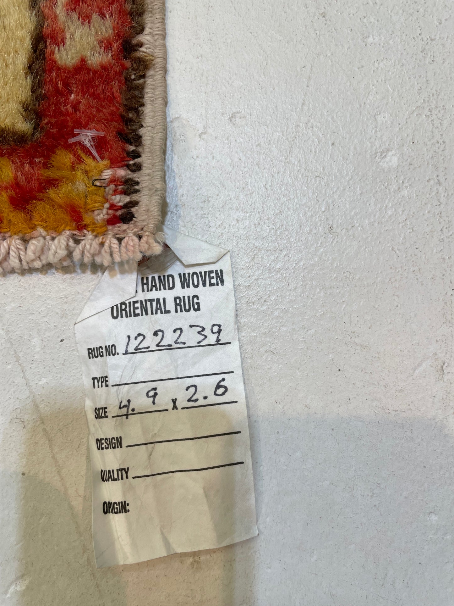 Hand-Knotted Wool Rug Turkish Oushak 2'6" x 4'9"