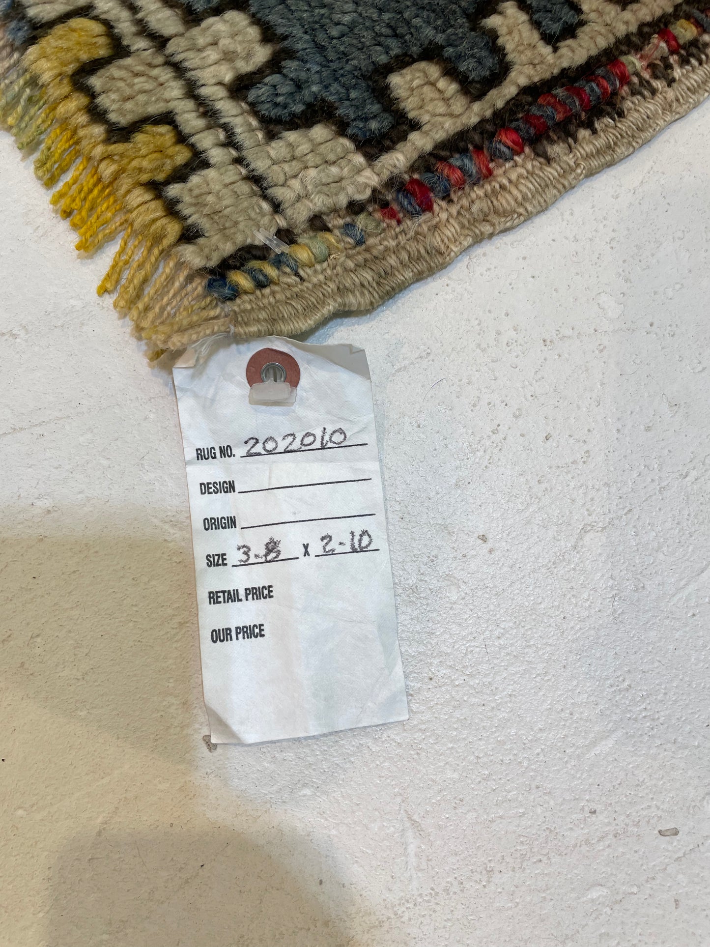 Hand-Knotted Wool Rug Turkish Oushak 2'10" x 3'8"