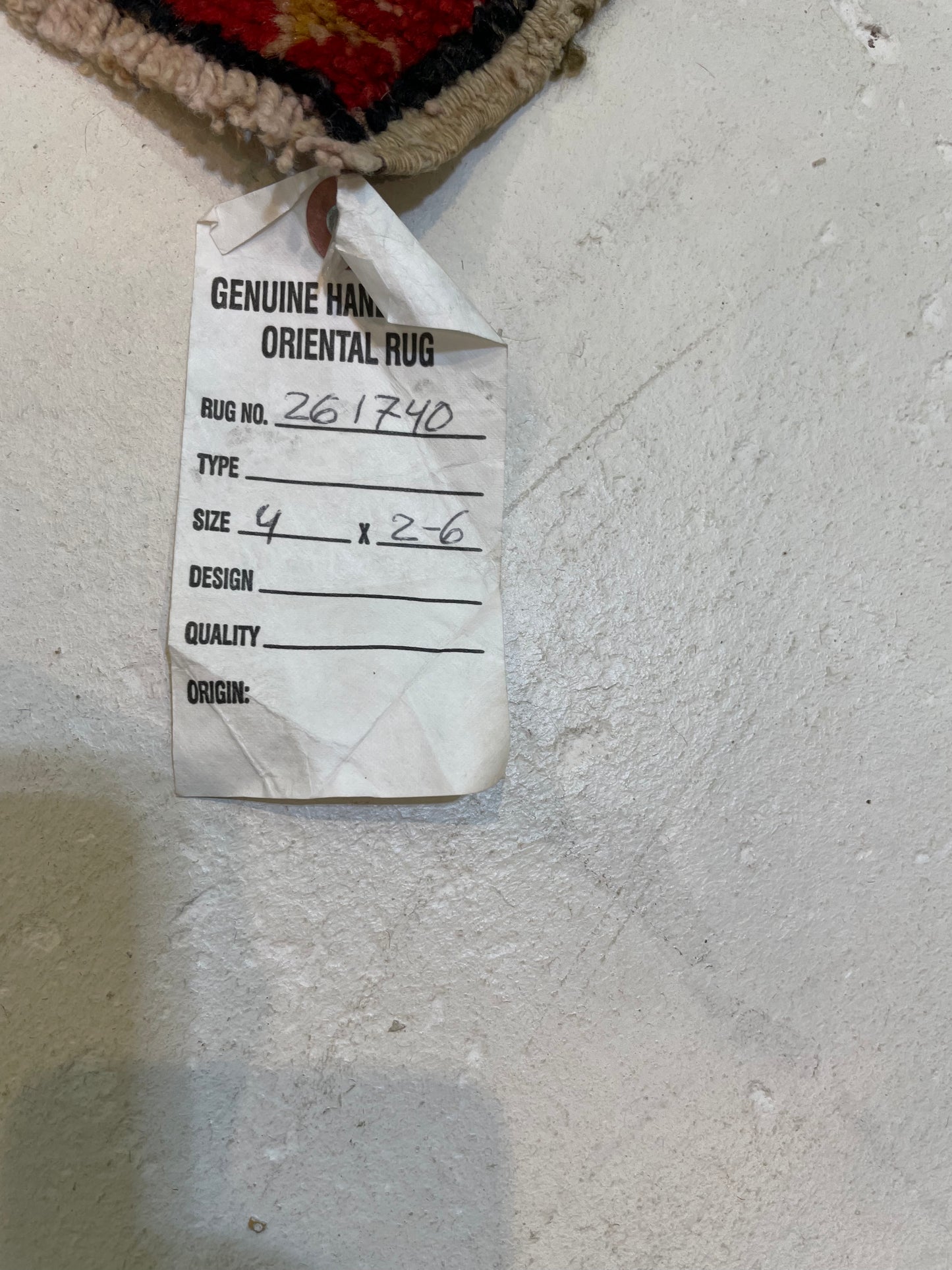 Hand-Knotted Wool Rug Turkish Oushak 2'6" x 4'