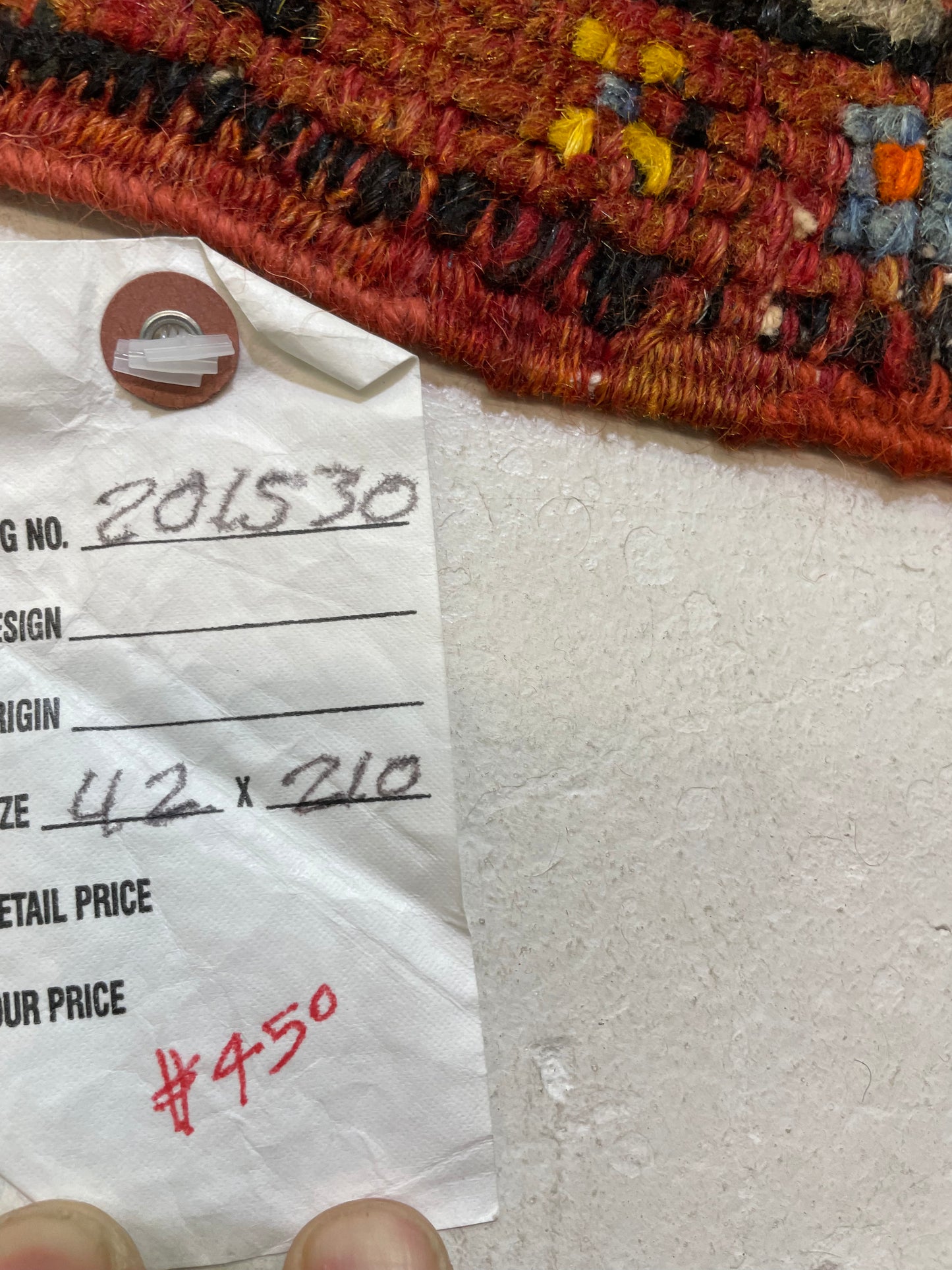 Hand-Knotted Wool Rug Turkish Oushak 2'10" x 4'2"