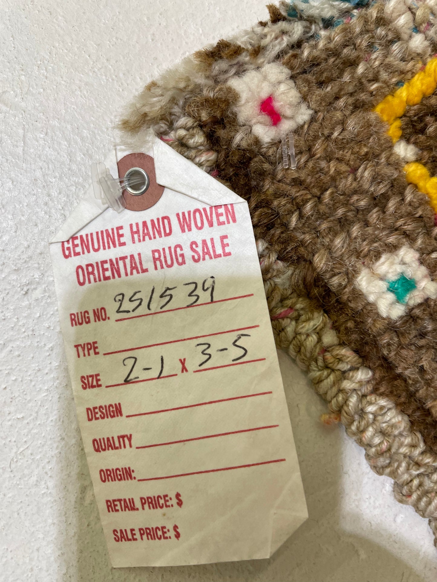 Hand-Knotted Wool Rug Turkish Oushak 2'1" x 3'5"