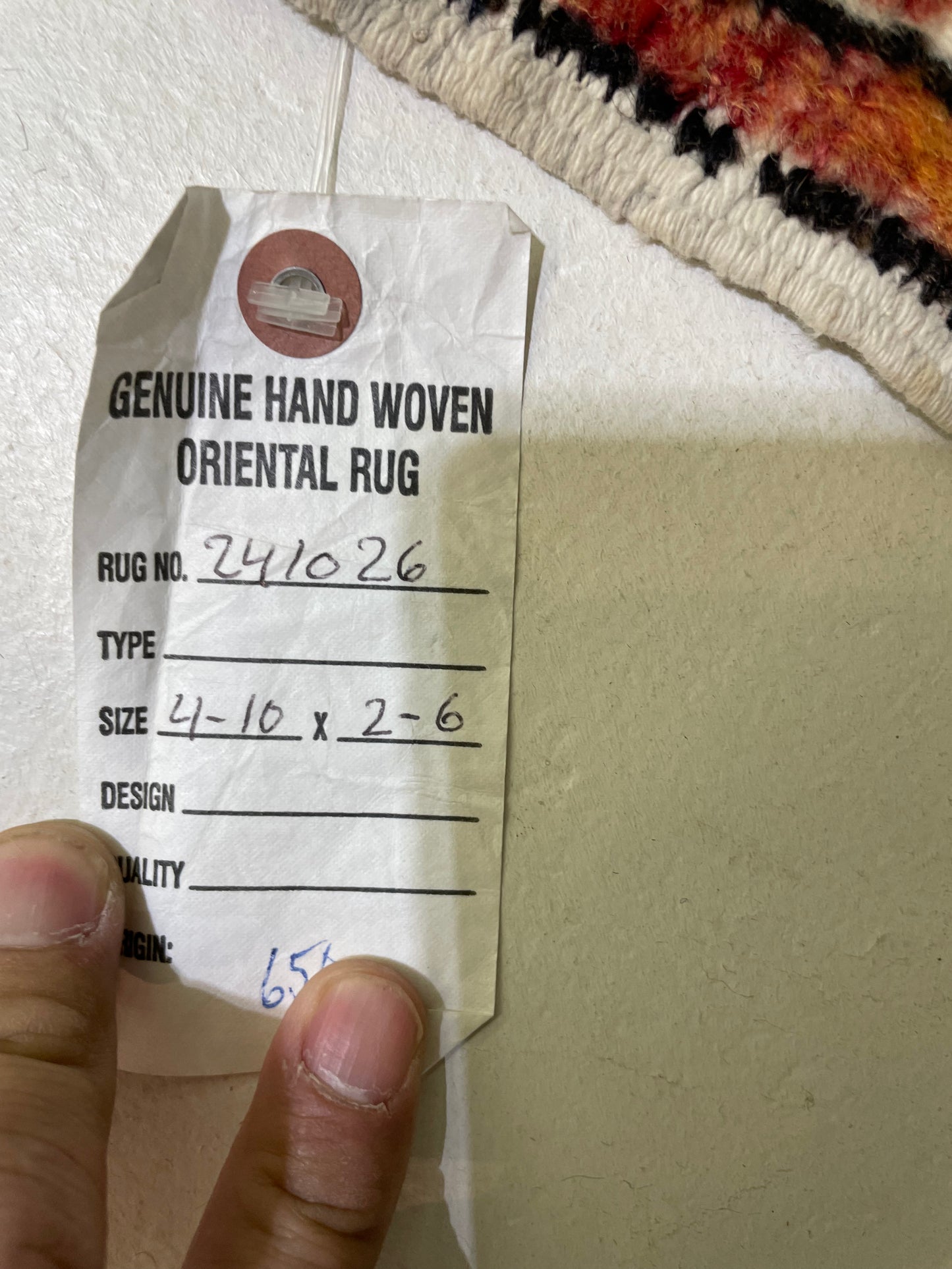 Hand-Knotted Wool Rug Turkish Oushak 2'6" x 4'10"