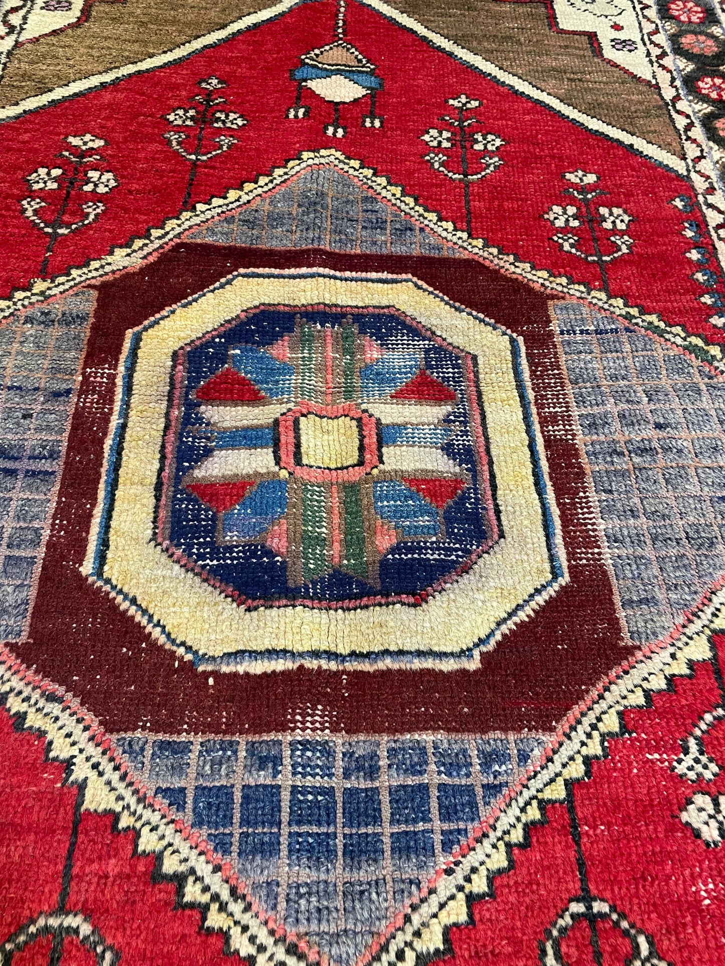 Hand-Knotted Wool Rug Turkish Oushak 3' x 5'