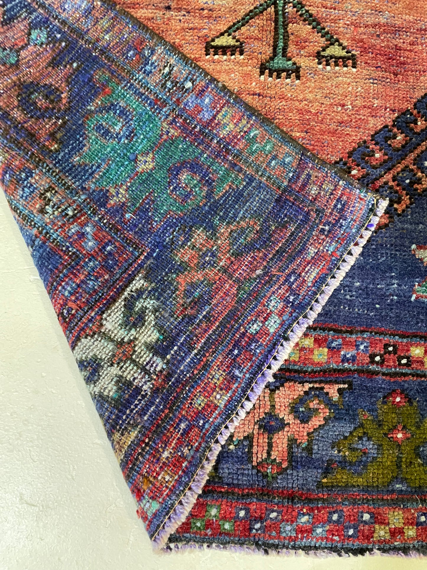 Hand-Knotted Wool Rug Turkish Oushak 3'3" x 5'1"