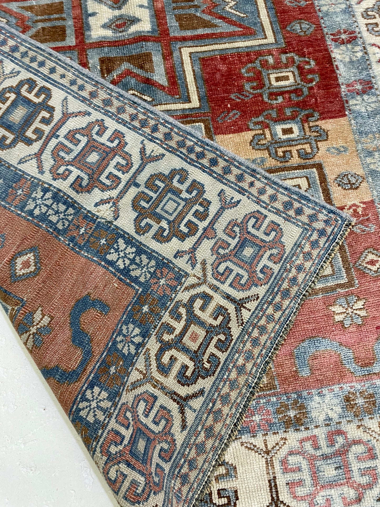 Hand-Knotted Wool Rug Turkish Oushak 3'3" x 5'5"