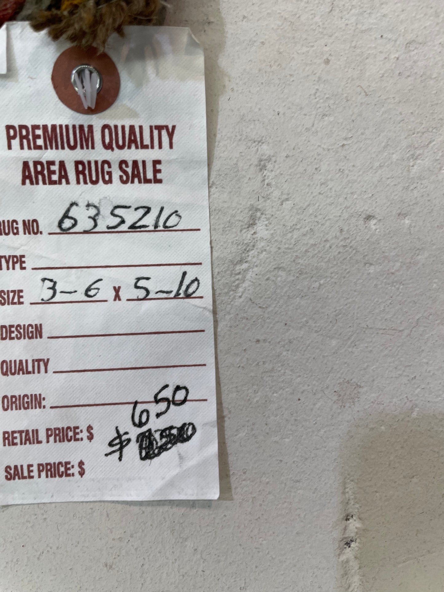 Hand-Knotted Wool Rug Turkish Oushak 3'6" x 5'10"