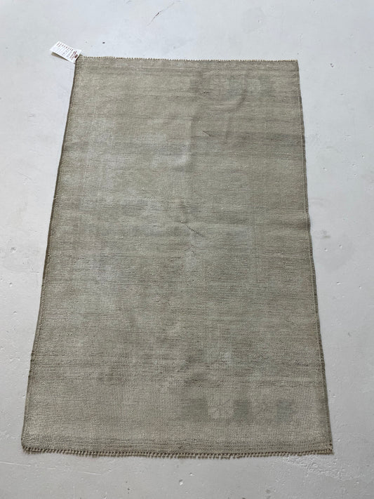 Hand-Knotted Wool Rug Turkish Oushak 2'7" x 4'1"