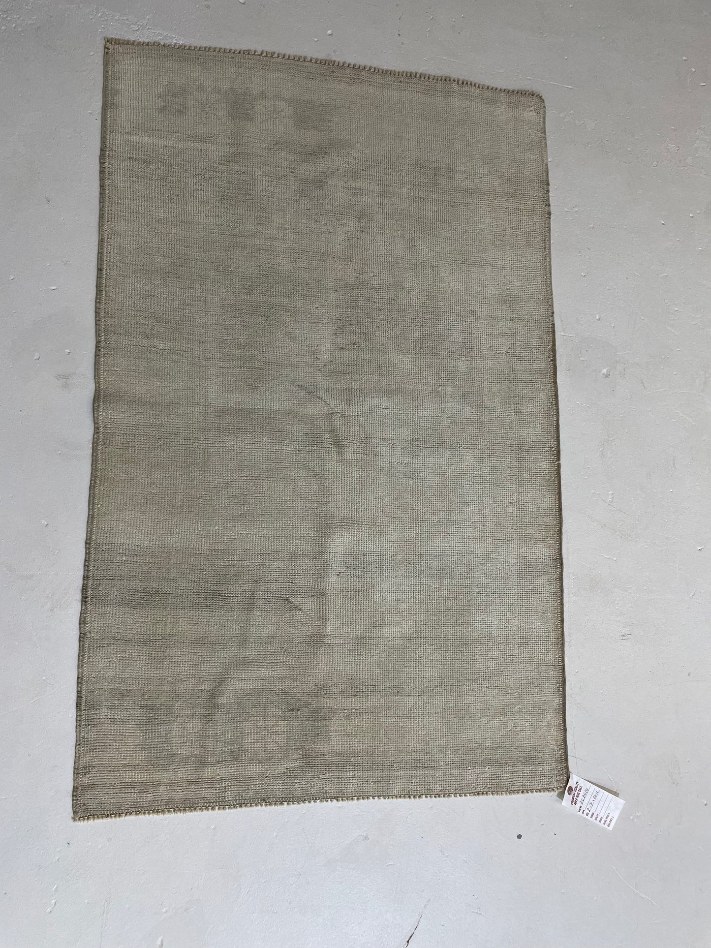 Hand-Knotted Wool Rug Turkish Oushak 2'7" x 4'1"