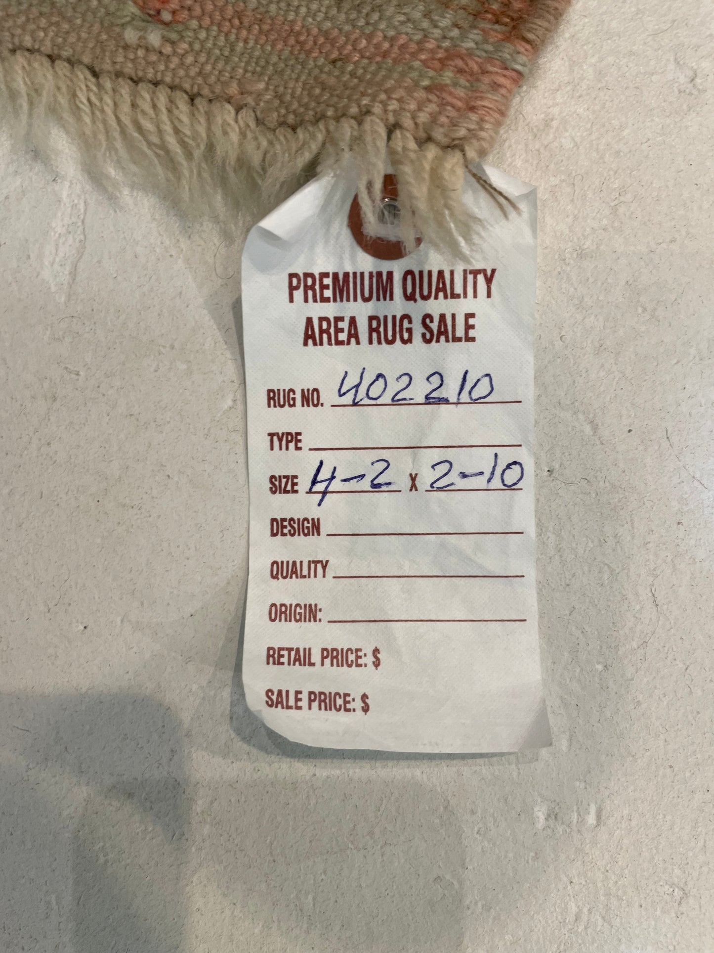 Hand-Knotted Wool Rug Turkish Oushak 2'10" x 4'2"