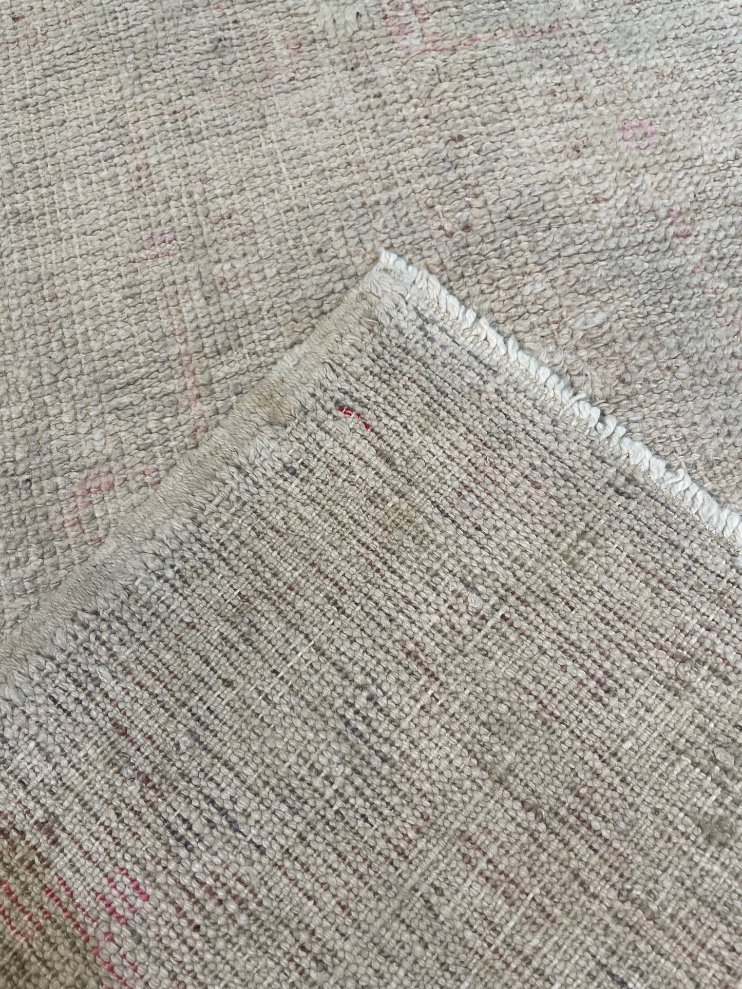 Hand-Knotted Wool Rug Turkish Oushak 2'10" x 4'5"