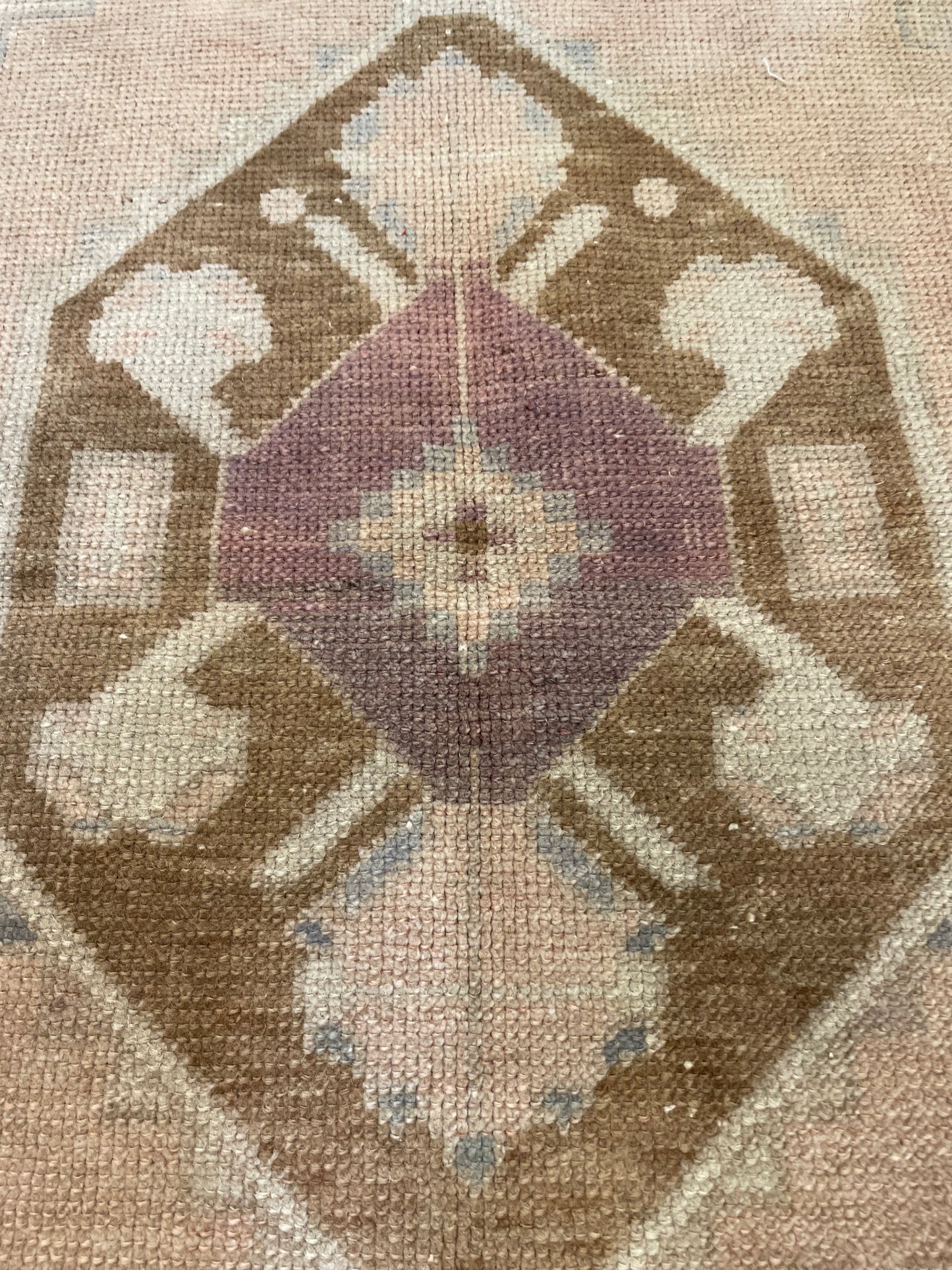 Hand-Knotted Wool Rug Turkish Oushak 3' x 4'9"