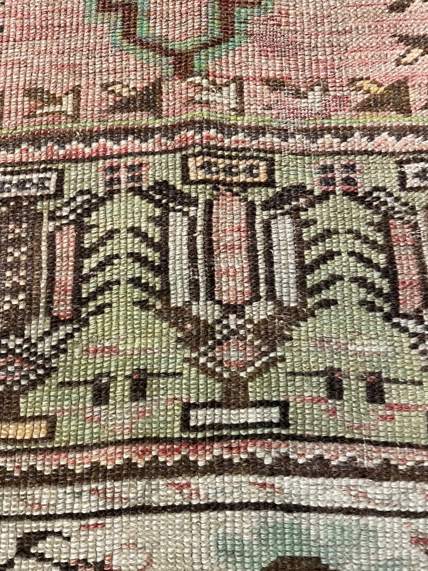 Hand-Knotted Wool Rug Turkish Oushak 2'6" x 5'1"