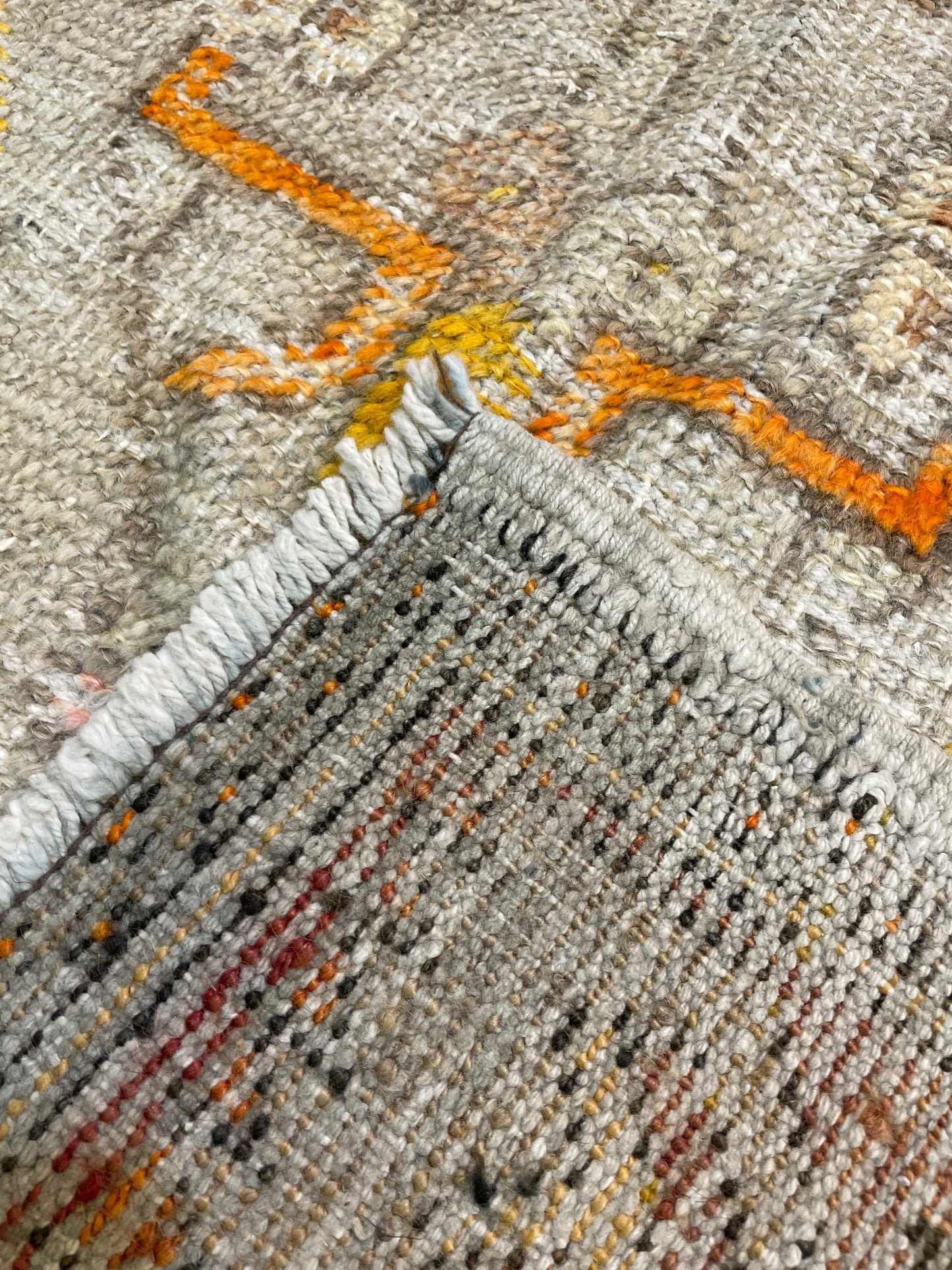 Hand-Knotted Wool Rug Turkish Oushak 2'8" x 4'4"