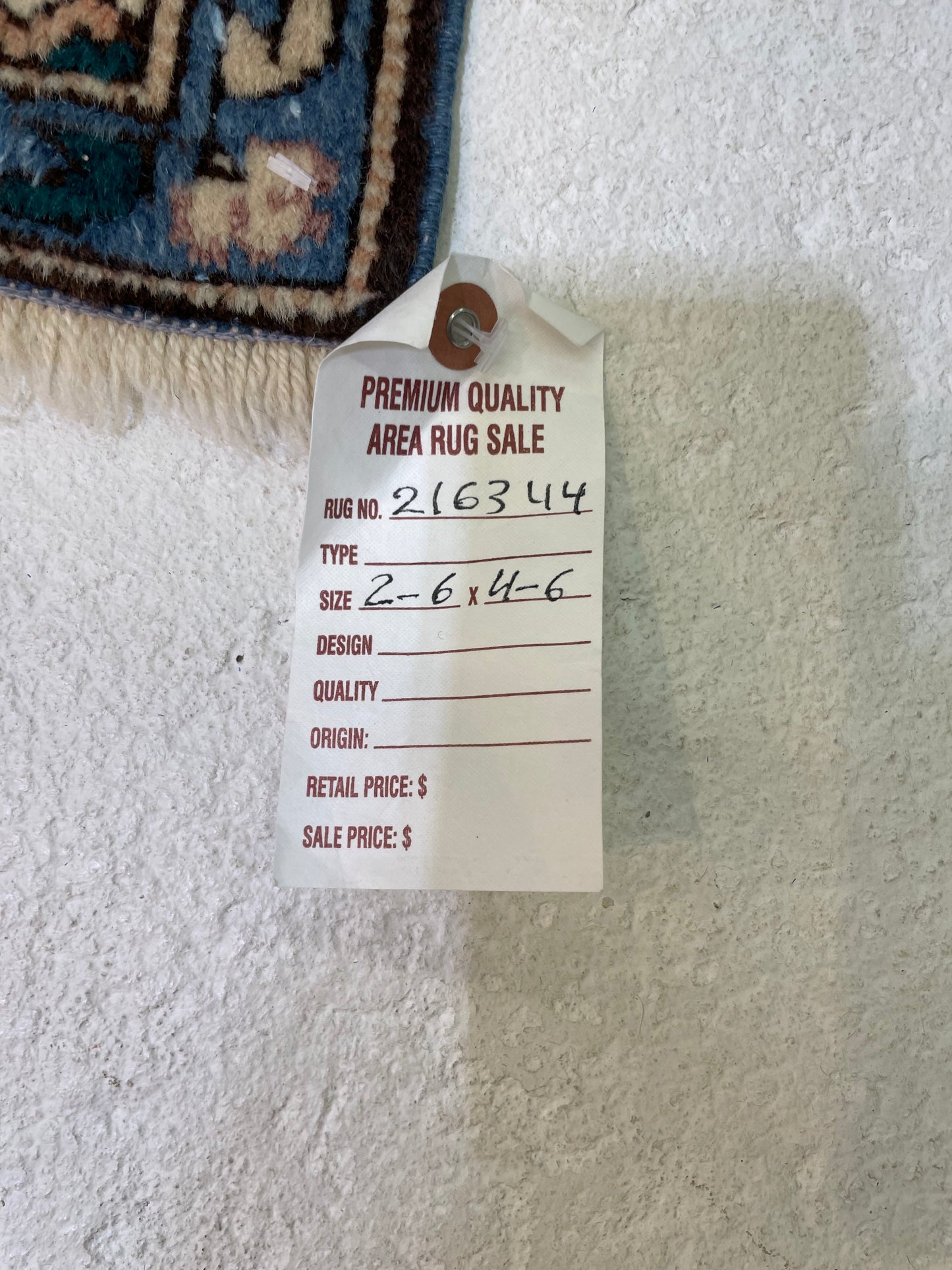 Hand-Knotted Wool Rug Turkish Oushak 2'6" x 4'6"