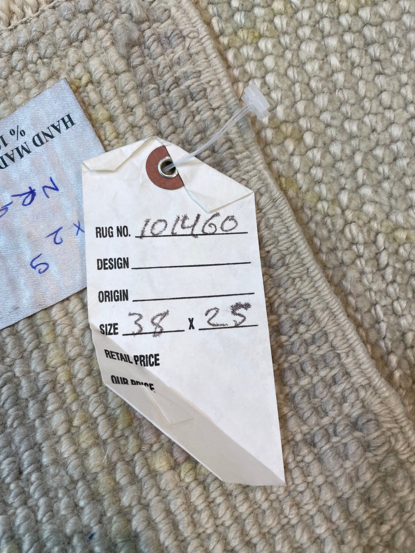 Hand-Knotted Wool Rug Turkish Oushak 2'5" x 3'8"