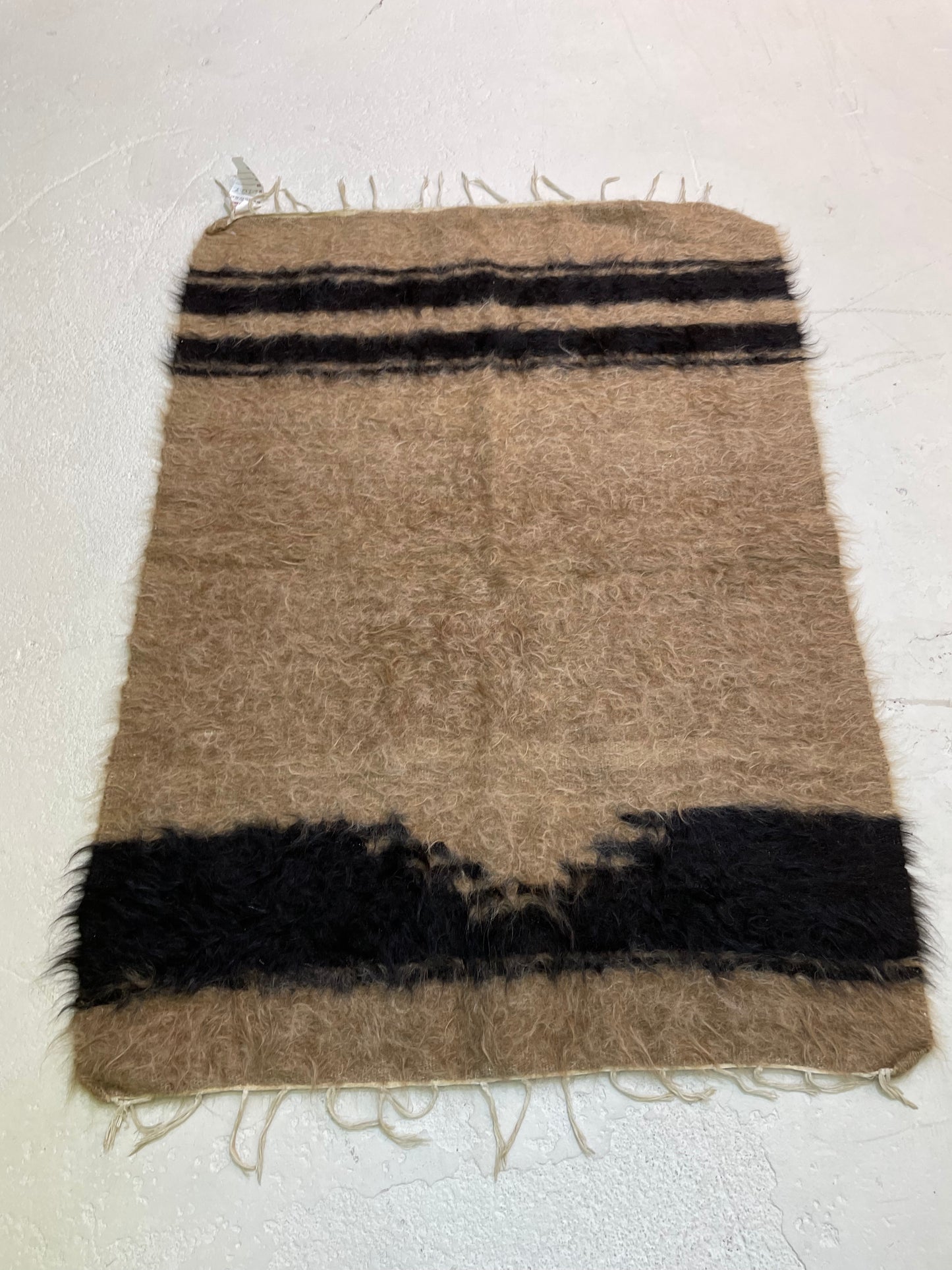 Hand-Knotted Wool Rug Turkish Oushak 2'9" x 3'9"