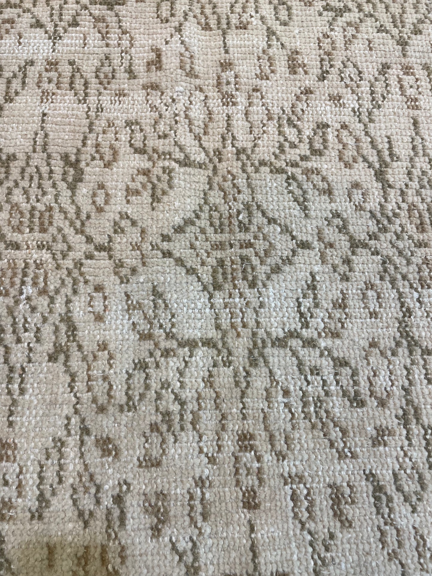 Hand-Knotted Wool Rug Turkish Oushak 2'5" x 2'10"