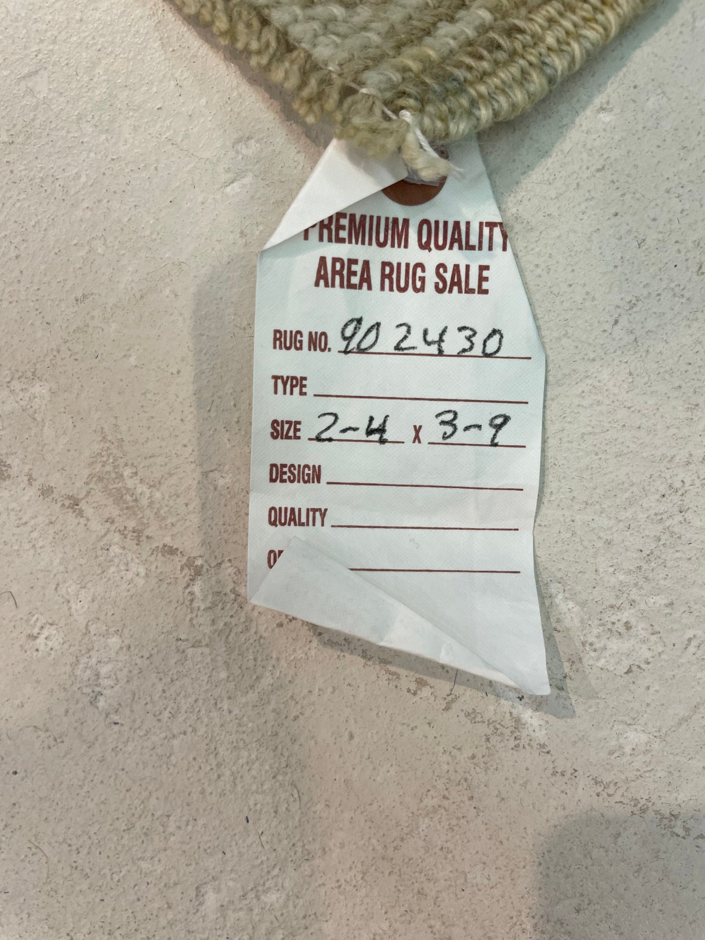 Hand-Knotted Wool Rug Turkish Oushak 2'4" x 3'9"