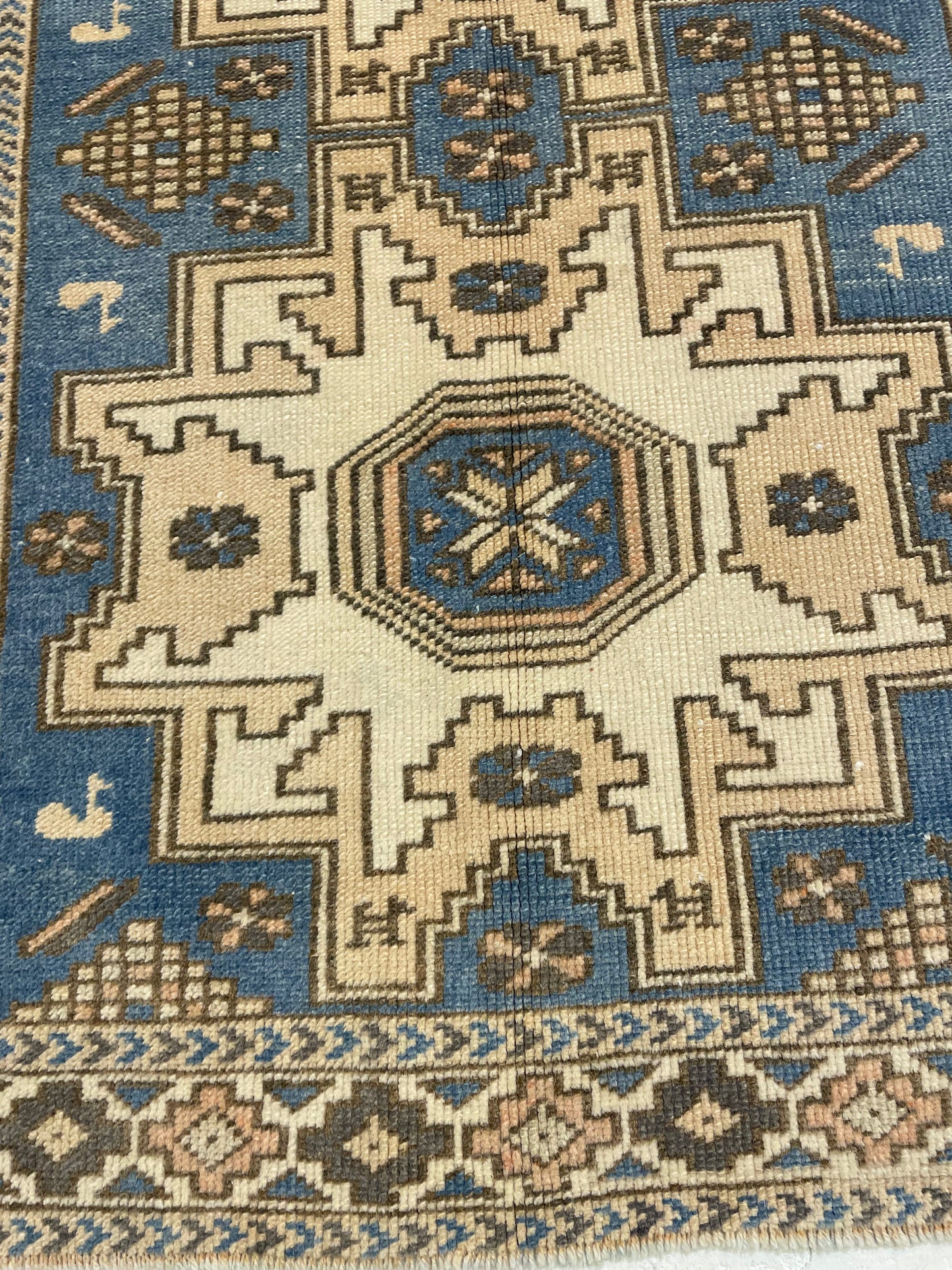 Hand-Knotted Wool Rug Turkish Oushak 2'5" x 4'4"