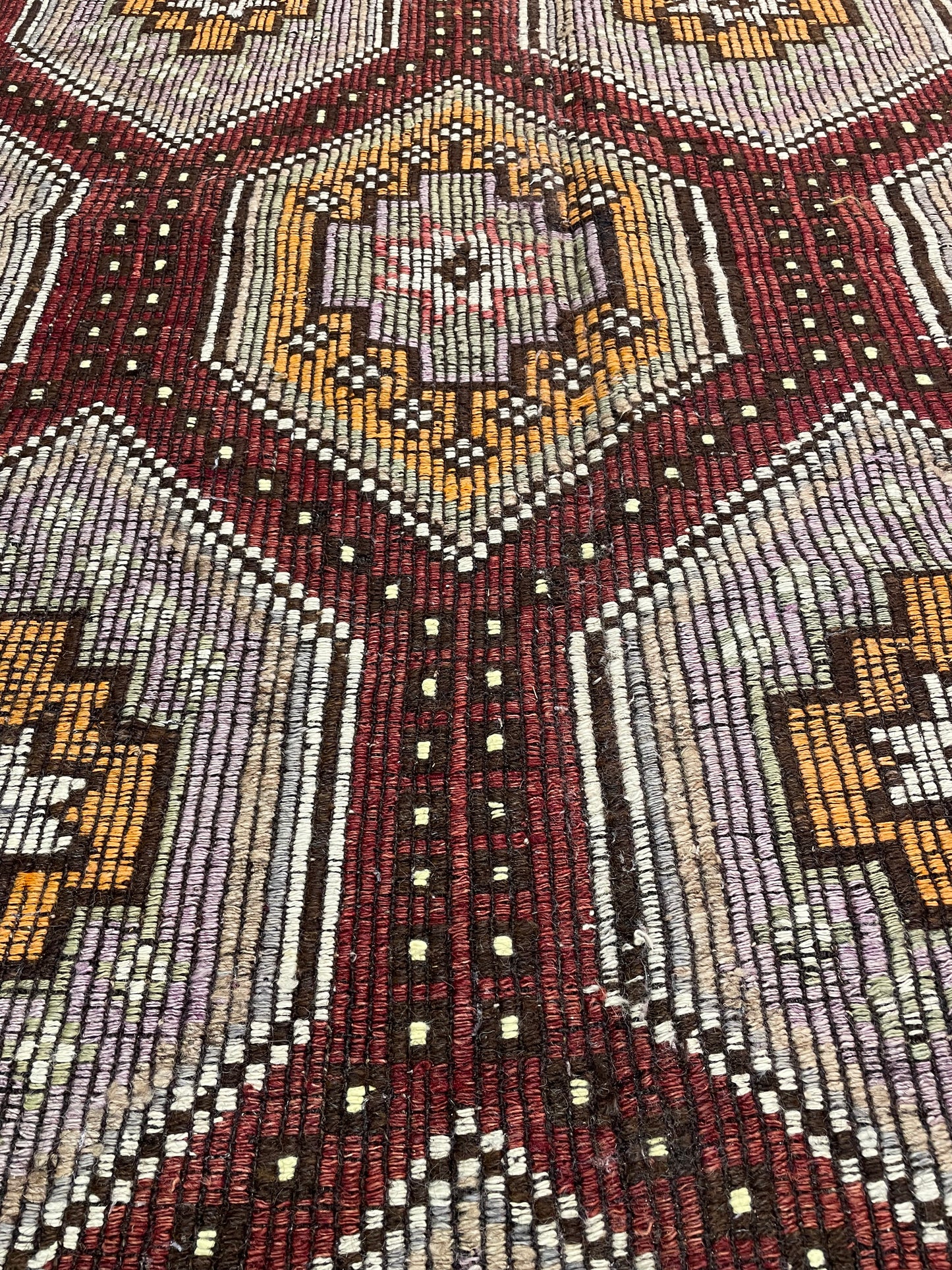 Hand-Knotted Wool Rug Turkish Oushak 6'3" x 9'7"