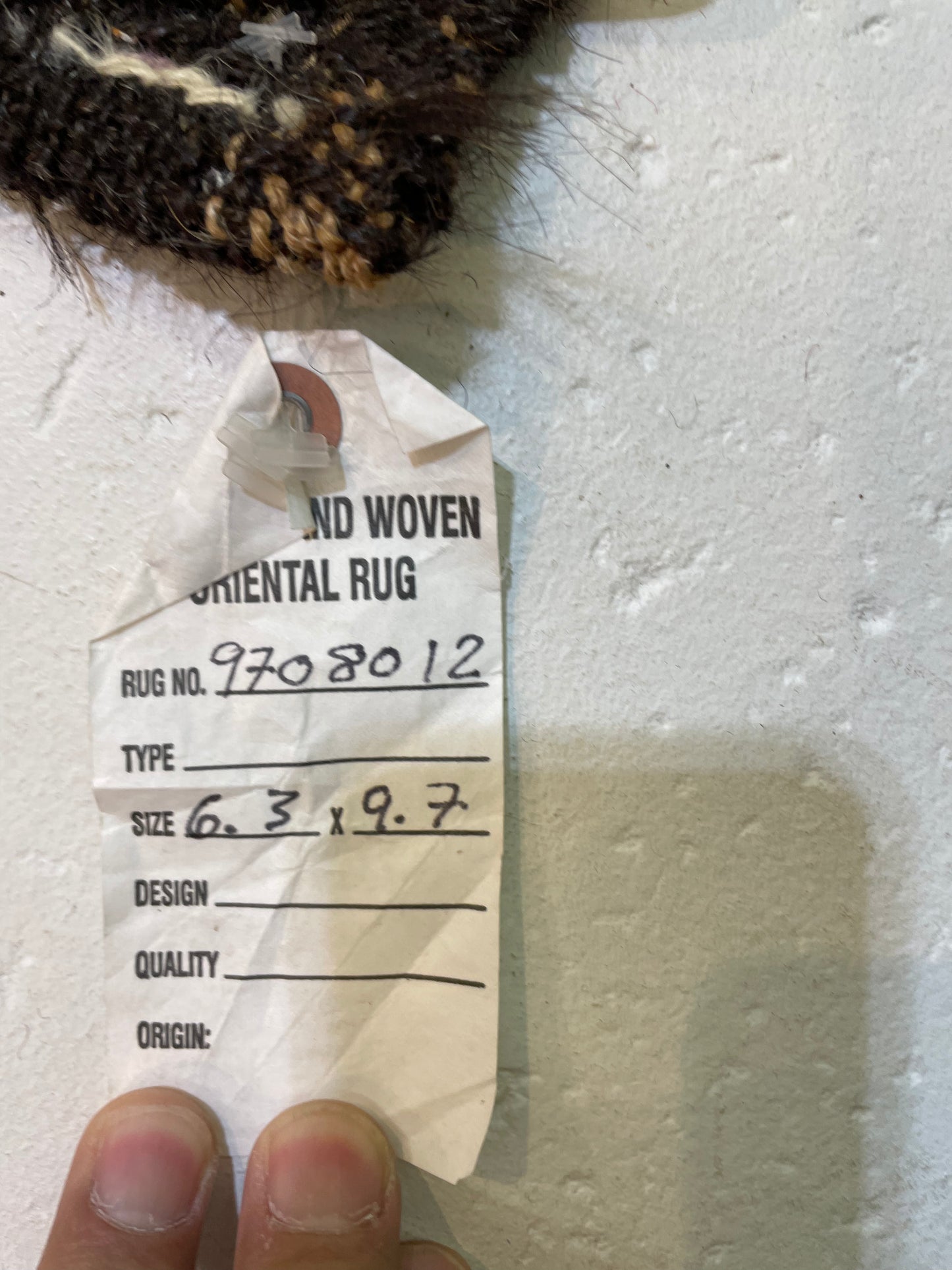 Hand-Knotted Wool Rug Turkish Oushak 6'3" x 9'7"