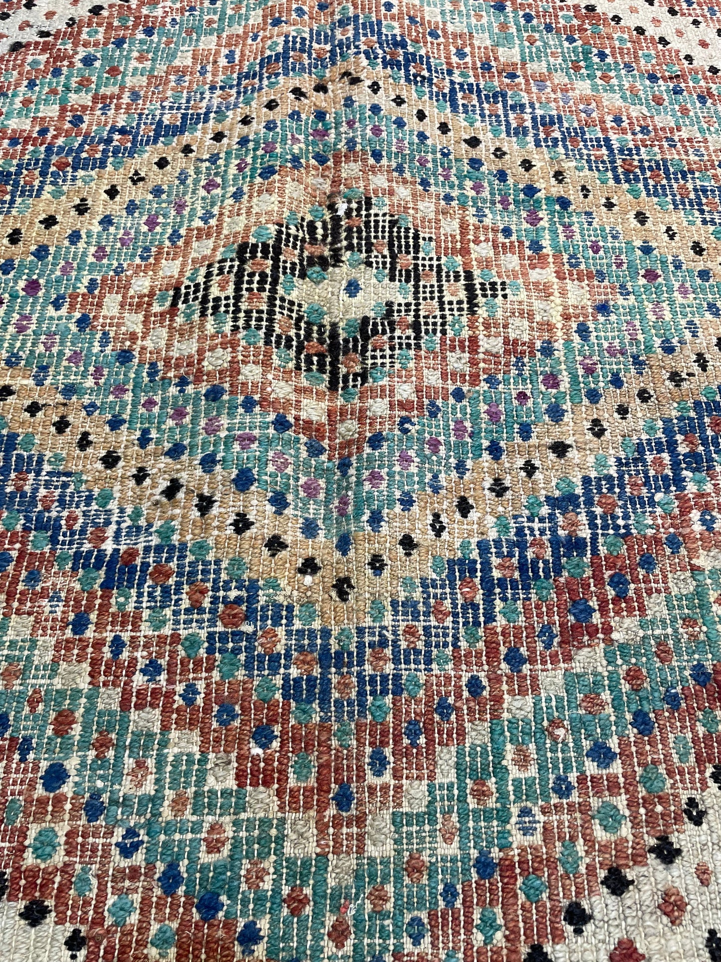 Hand-Knotted Wool Rug Turkish Oushak 6'1" x 9'8"